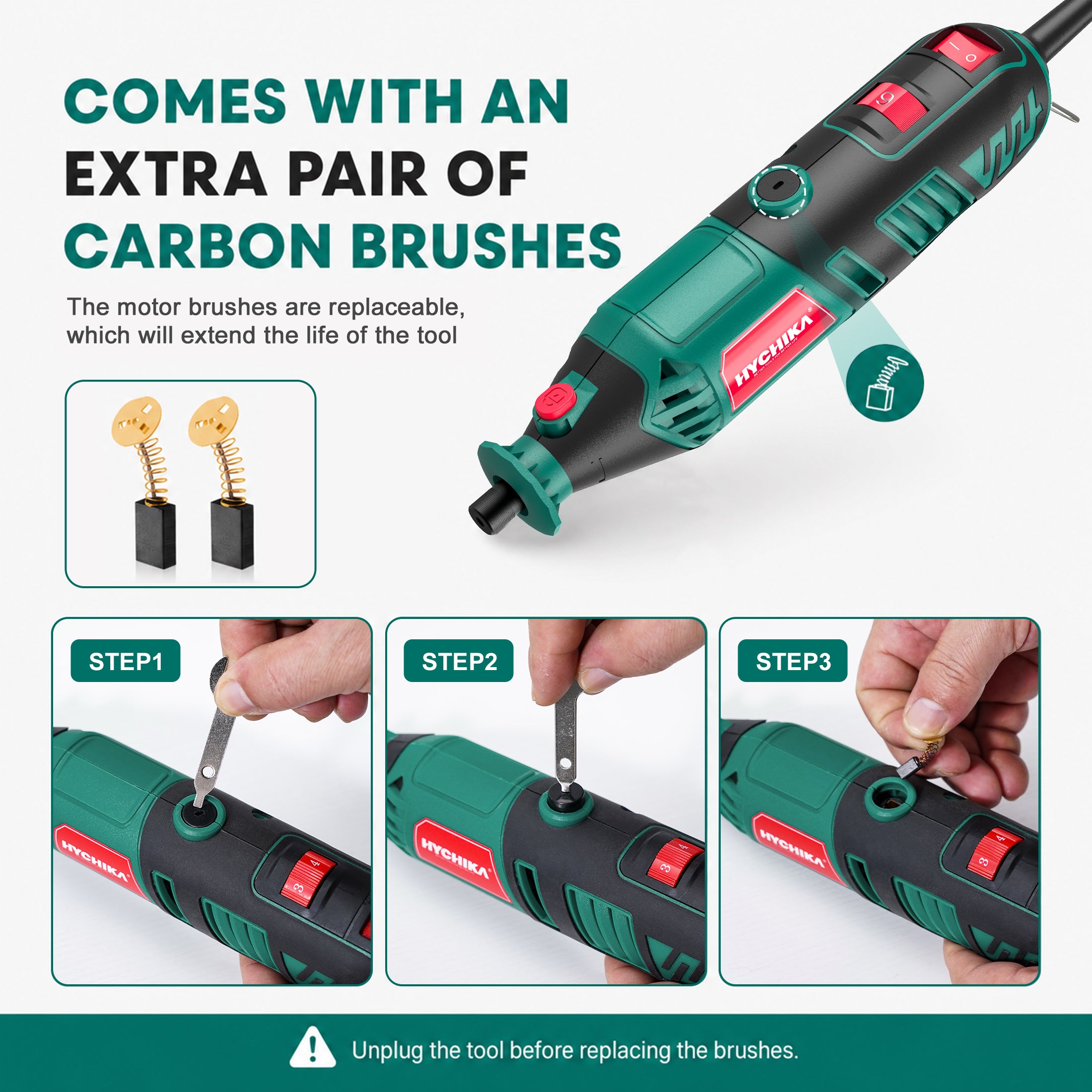 hychika-specialty-tools-outil-rotatif-filaire-179-pi-ces-180w image 4