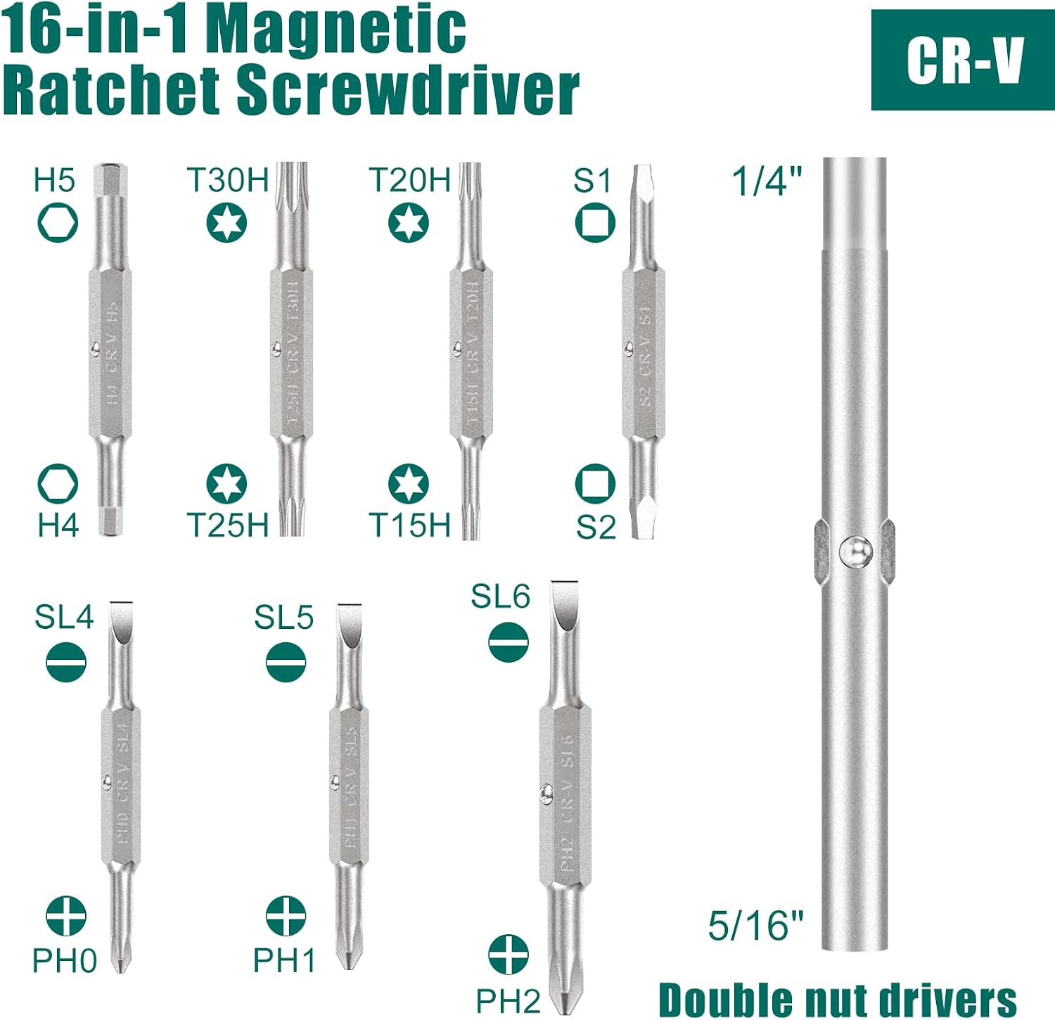hychika-screwdrivers-tournevis-cliquet-16-en-1-magn-tique image 6