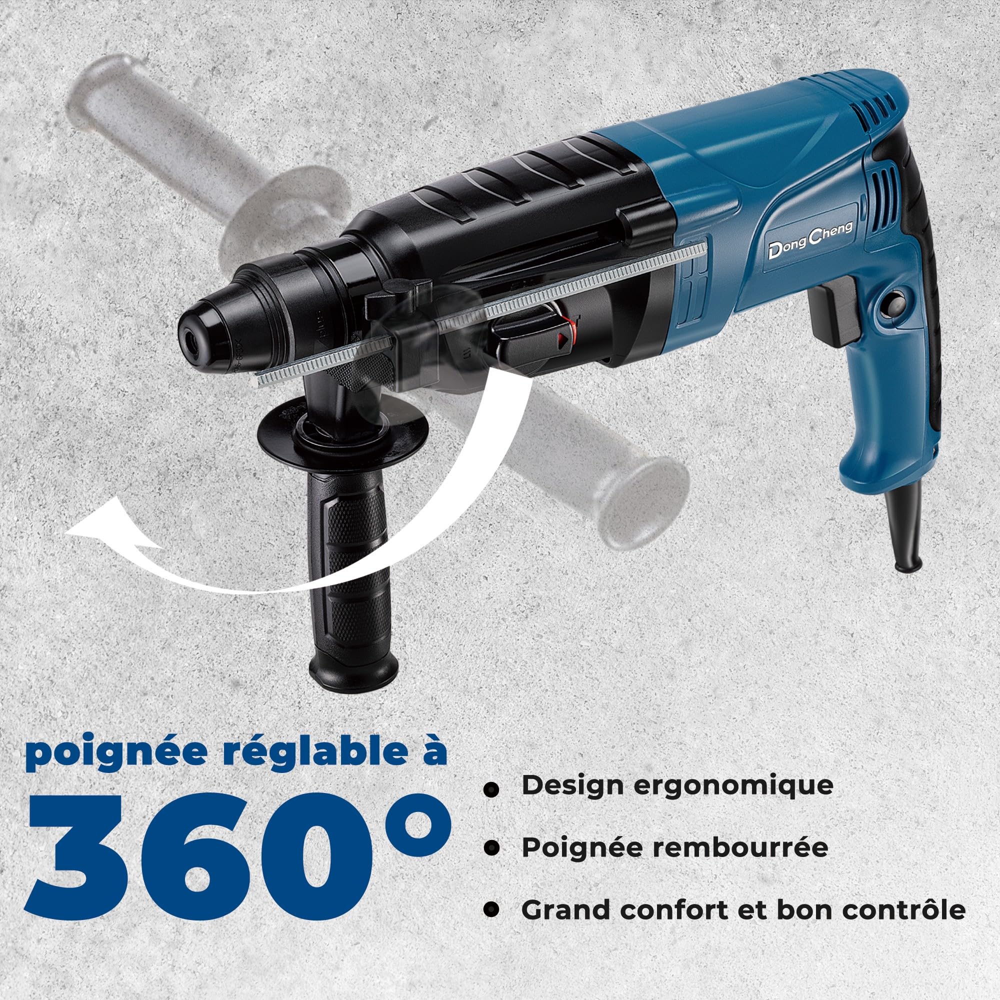 dong-cheng-marteau-perforateur-800w-2-8j-sds-plus-26-mm image 8