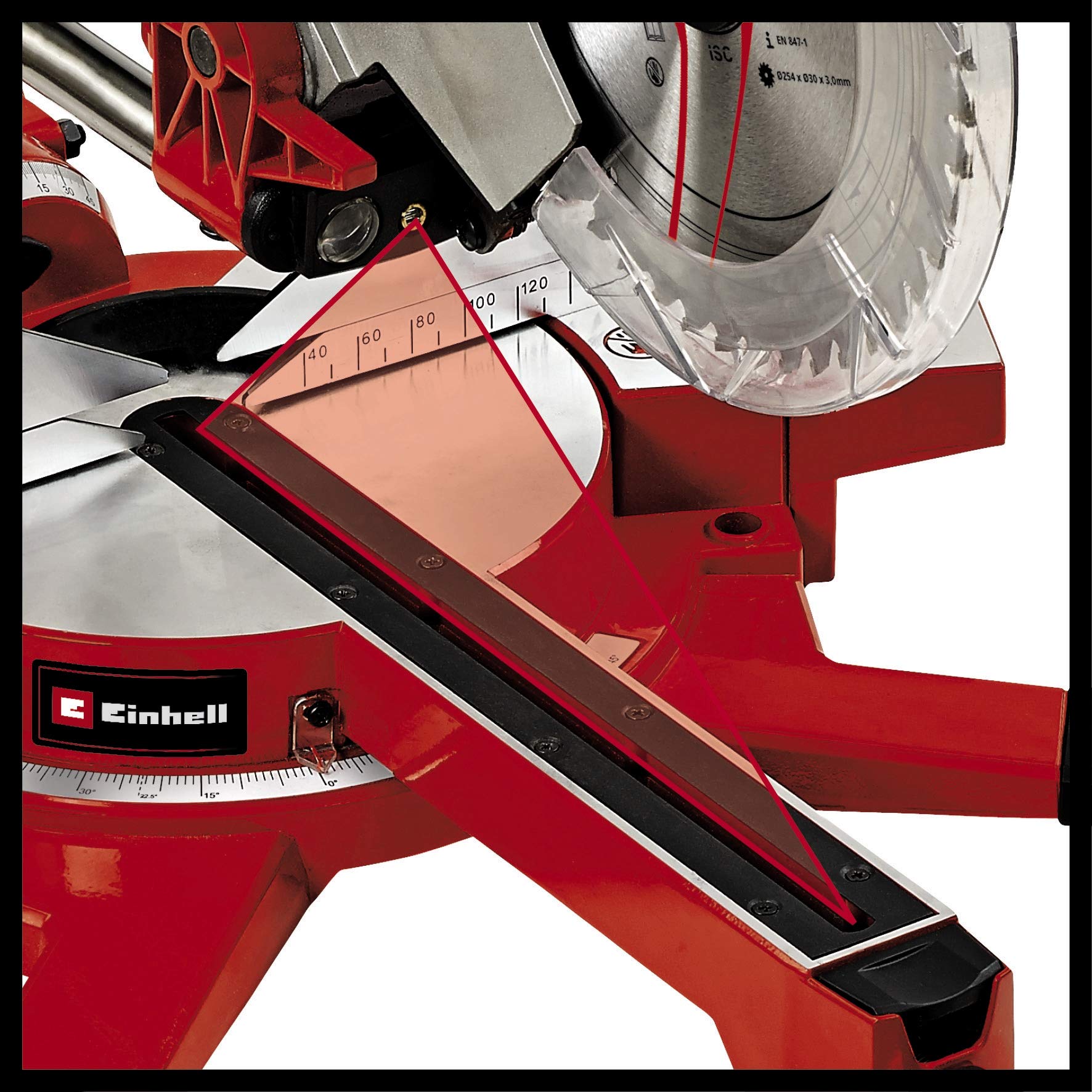 einhell-te-sm-2534-dual-scie-onglet-radiale-1800w-lame-250mm image 5