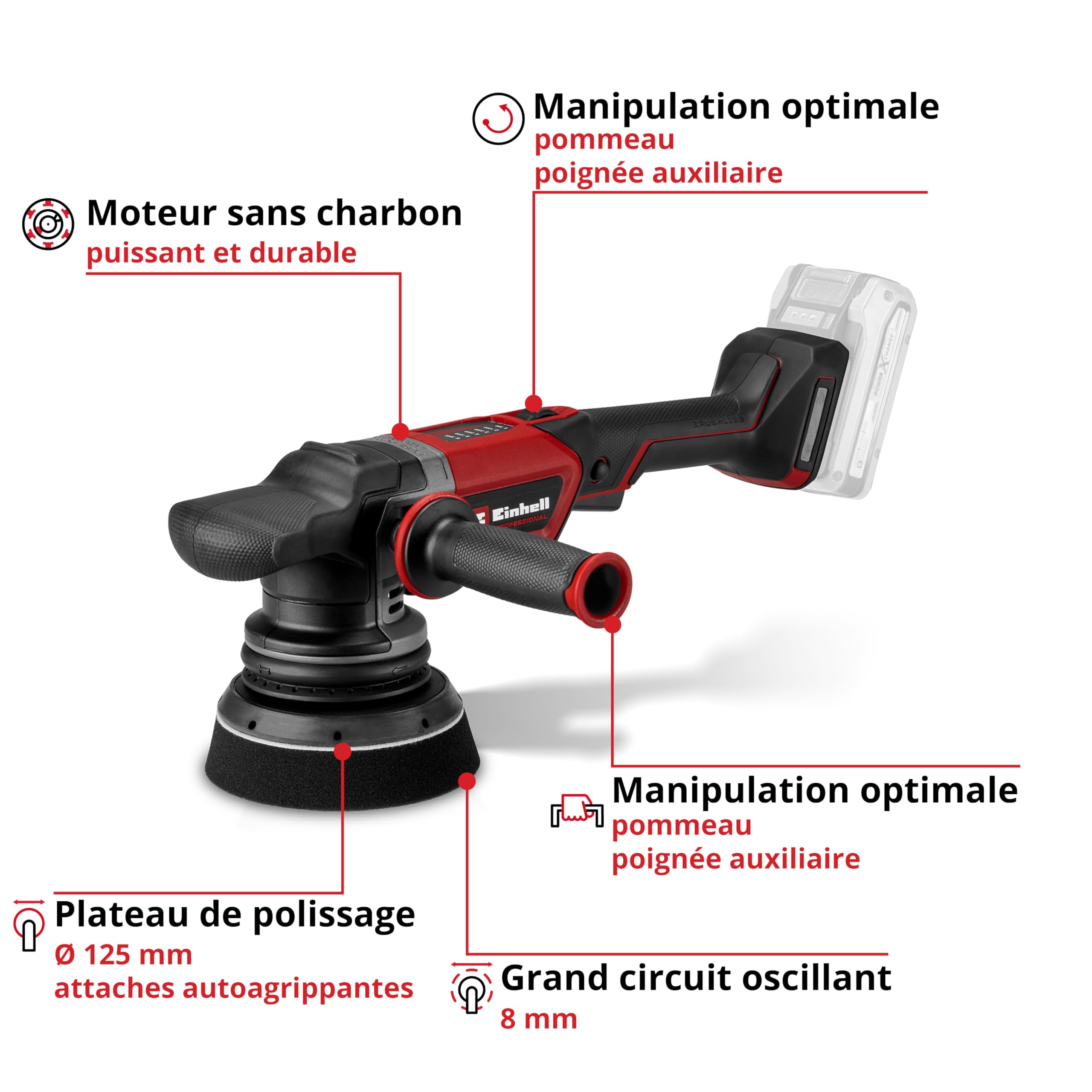 einhell-cp-ep-18-125-li-bl-solo-polisseuse-sans-fil-125-mm image 3