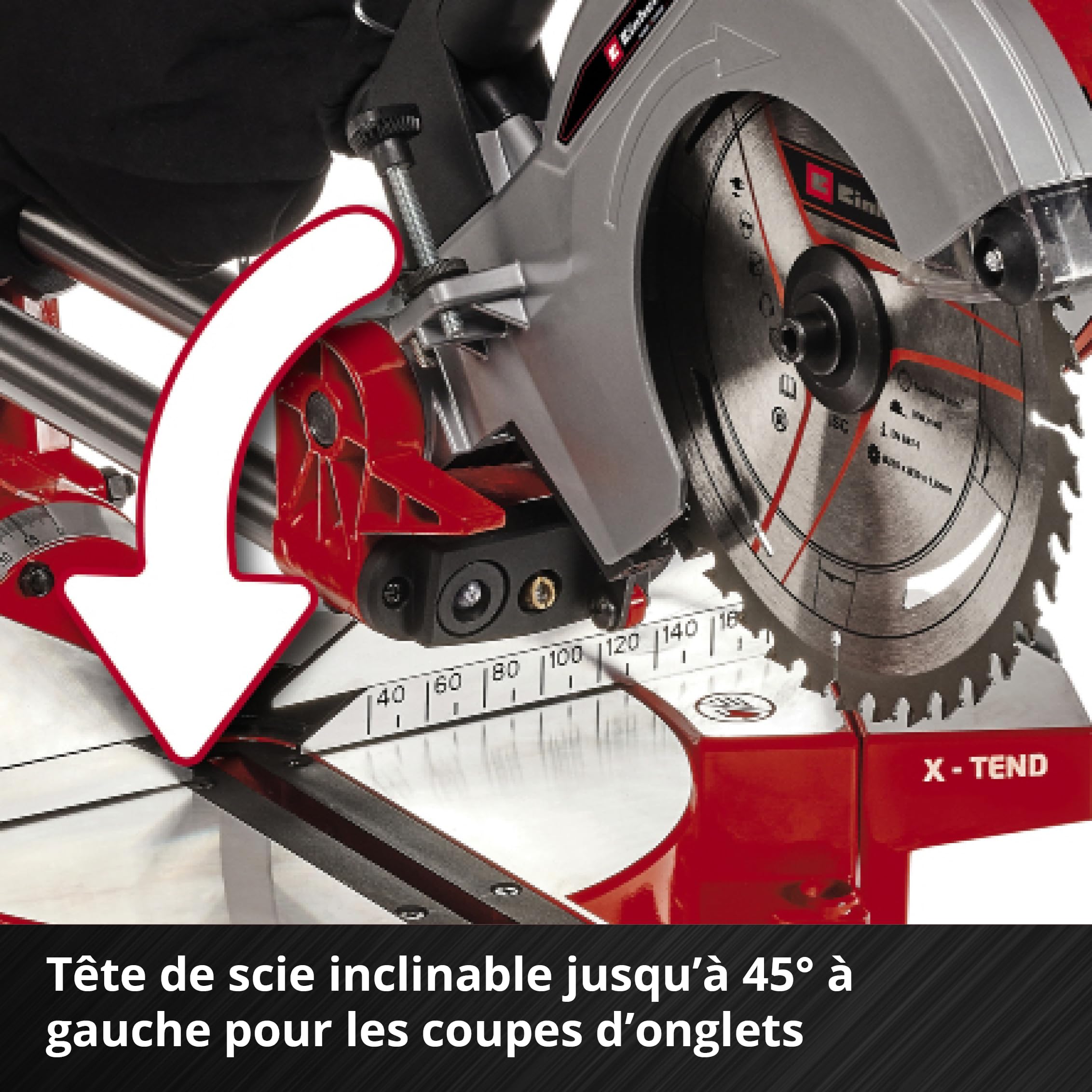 einhell-te-sm-36-210-li-solo-scie-onglet-radiale-36v-210mm image 7