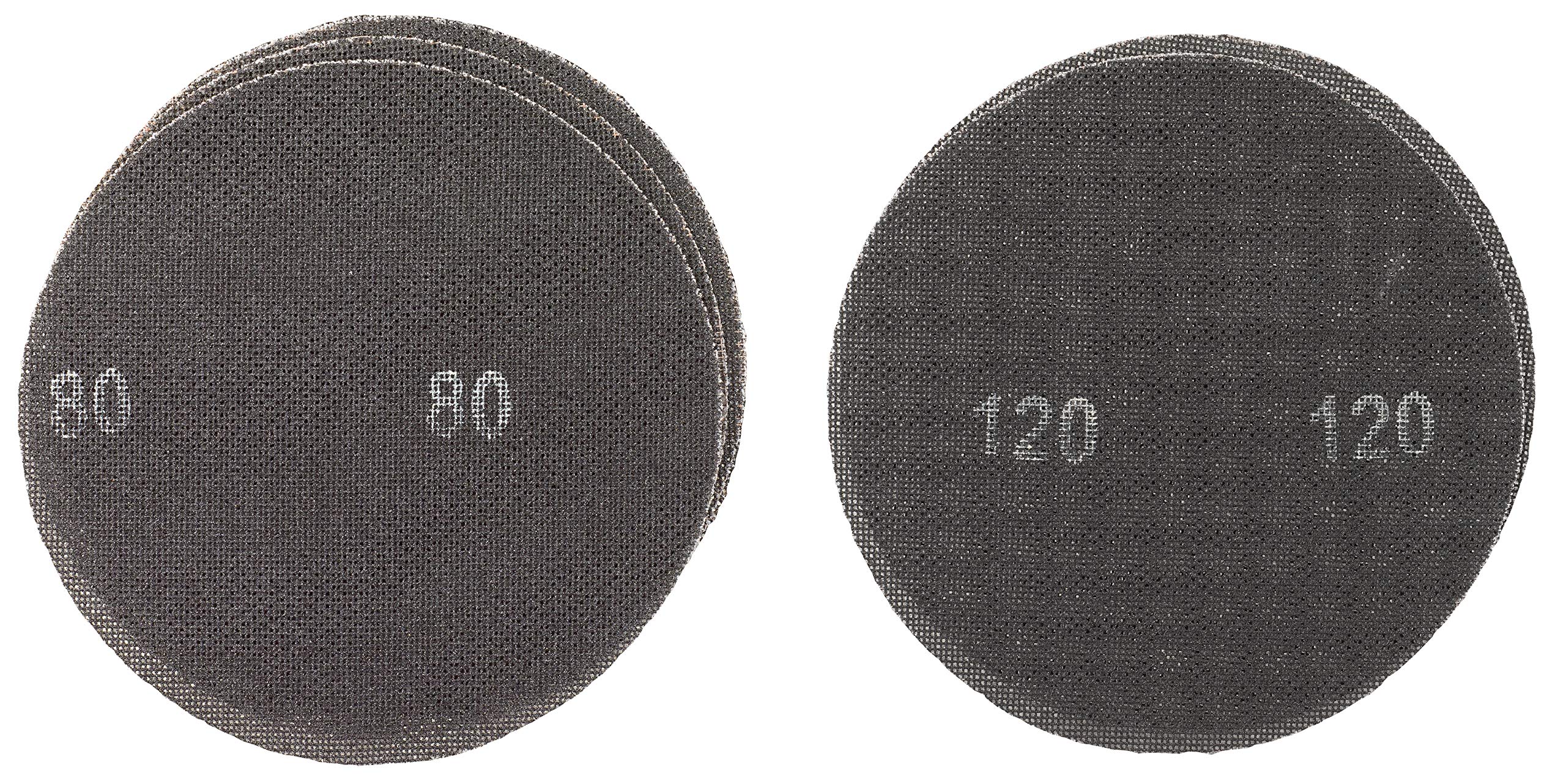 einhell-kit-5-grilles-abrasives-225-mm-k80-k120-velcro image 1