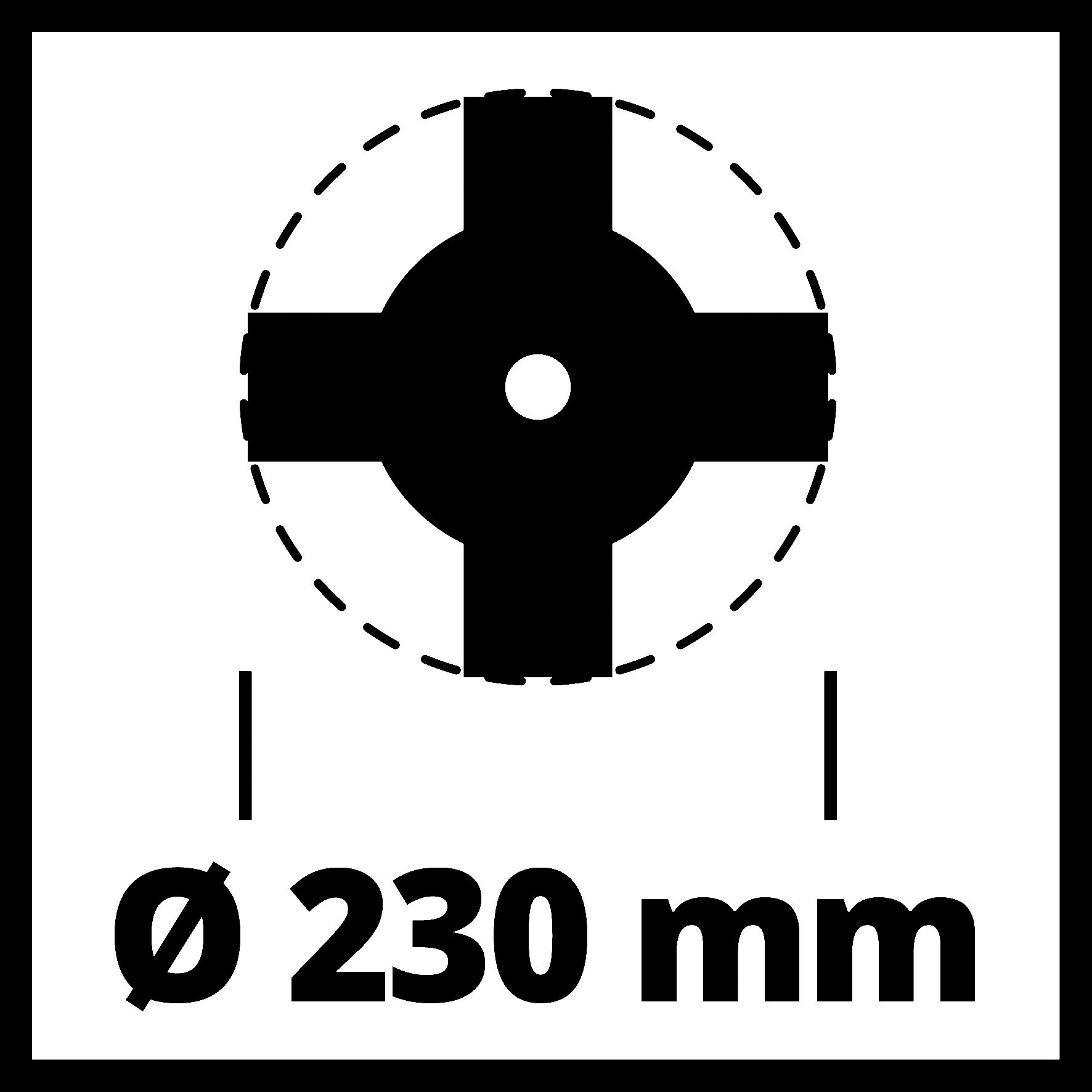 einhell-lame-d-broussailleuse-4-dents-230-mm-m-tal image 2