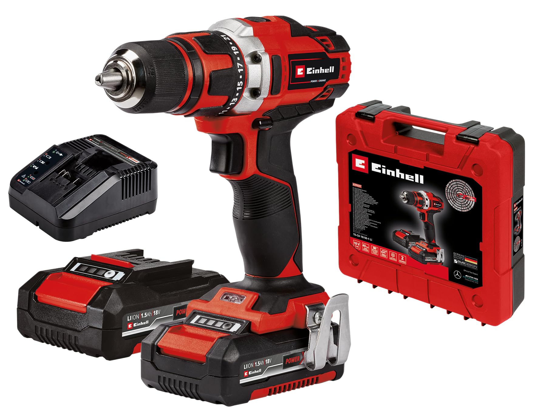 einhell-te-cd-18-40-li-perceuse-visseuse-18v-2-batteries image 1