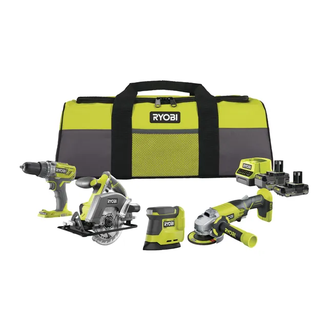 ryobi-one-rck184o-kit-4-outils-18v-2-batteries-sac image 1