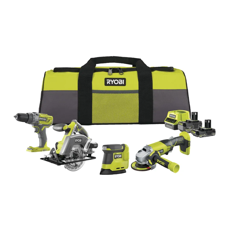 ryobi-one-rck184o-kit-4-outils-18v-2-batteries-sac image 1
