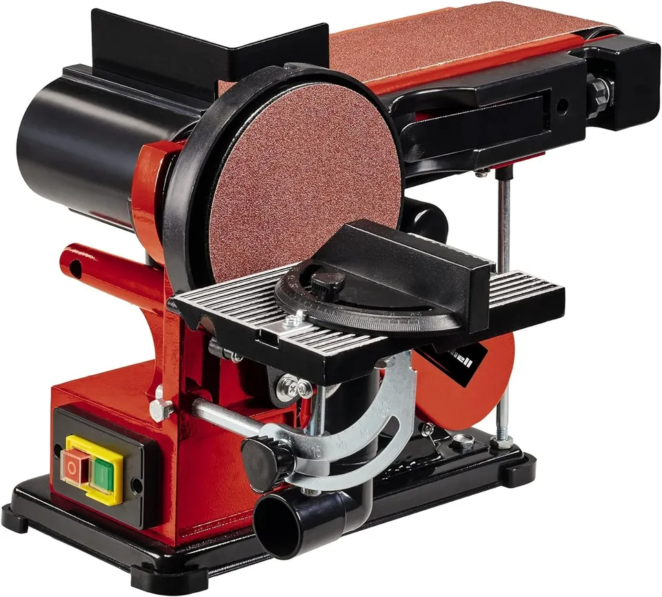 einhell-tc-us-380-ponceuse-stationnaire-bande-disque-380w image 1