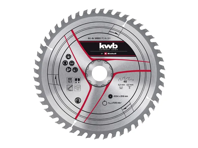 einhell-lame-de-scie-circulaire-hm-254x30mm-48-dents image 1
