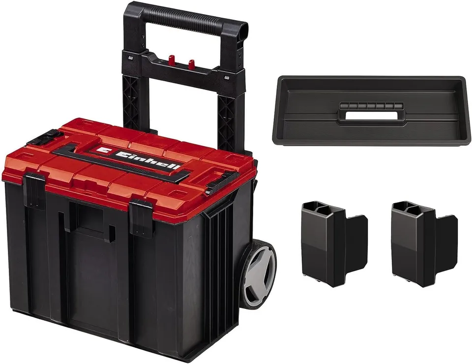 einhell-e-case-l-mallette-roulettes-120-kg-empilable image 1