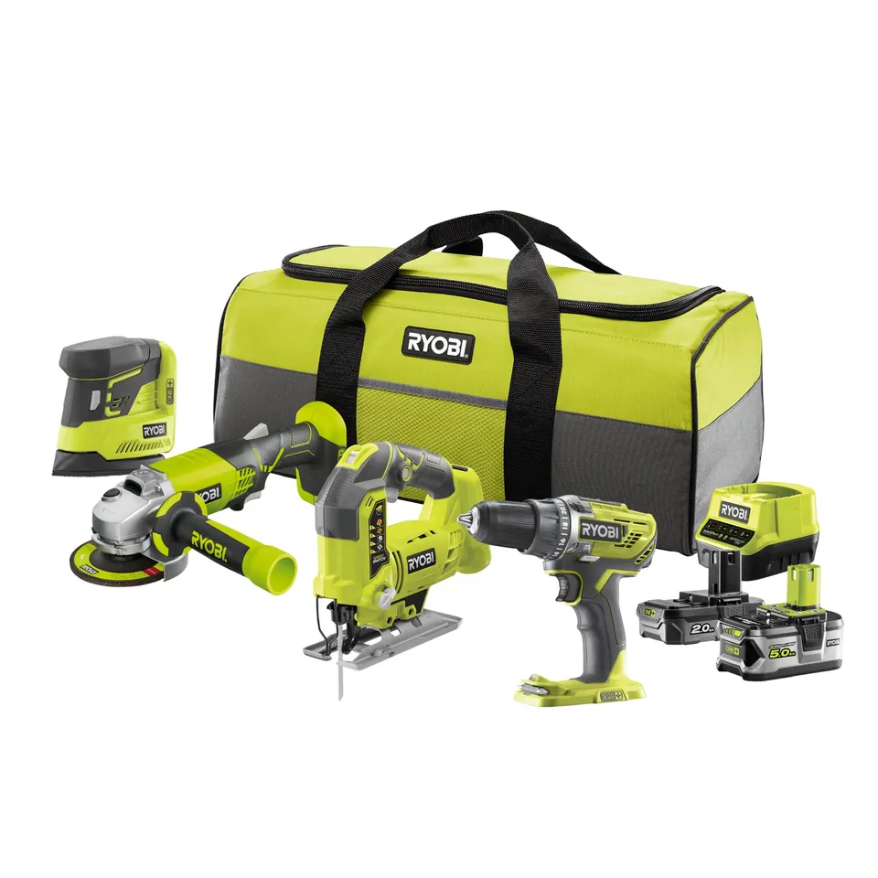 ryobi-18v-one-r18ck4b-252s-combo-4-outils-2-batteries image 1