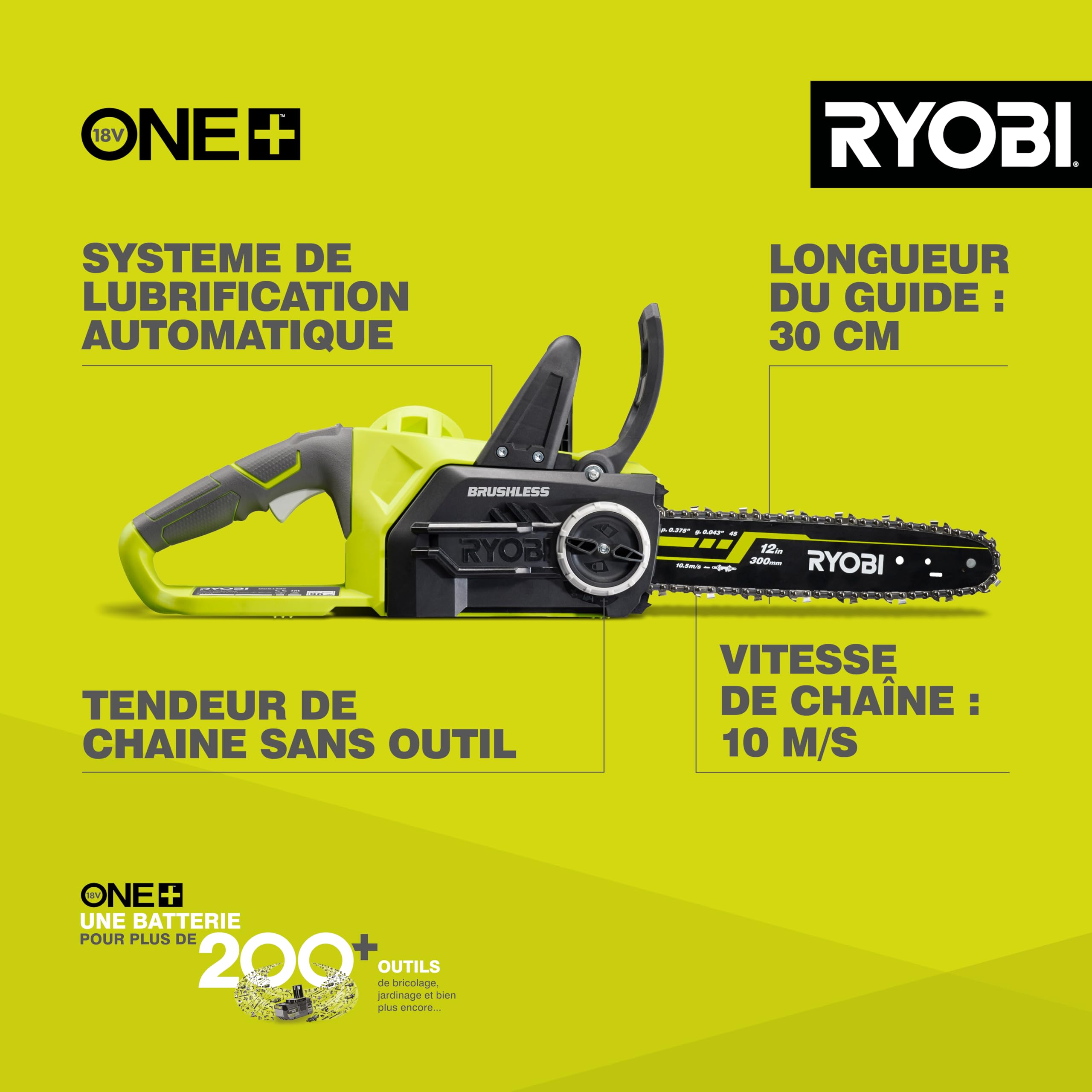 ryobi-ocs1830-tron-onneuse-sans-fil-30-cm-18v-solo image 2