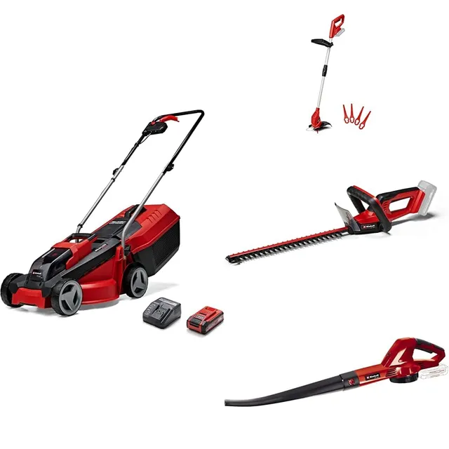einhell-pack-4-jardin-ge-cm-gc-ct-gc-ch-ge-cl-18v-3ah image 1