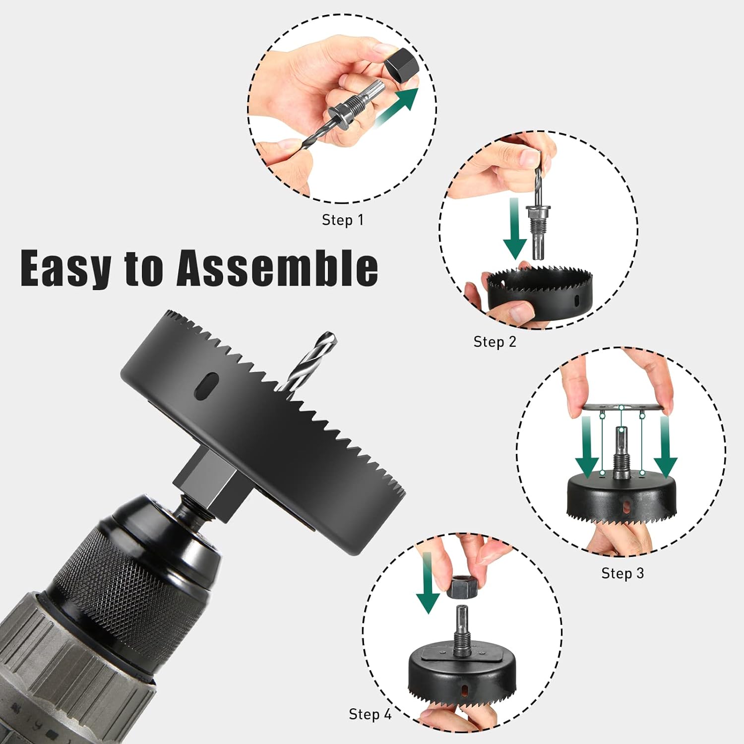 hychika-hole-saws-coffret-scies-cloches-19-pi-ces-hs17k image 3