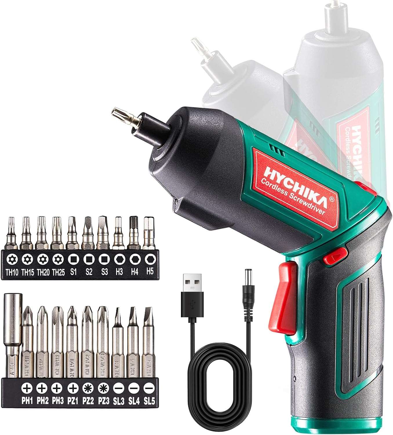 hychika-tournevis-sans-fil-3-6-v-6-nm-2000-mah-20-accessoires image 1