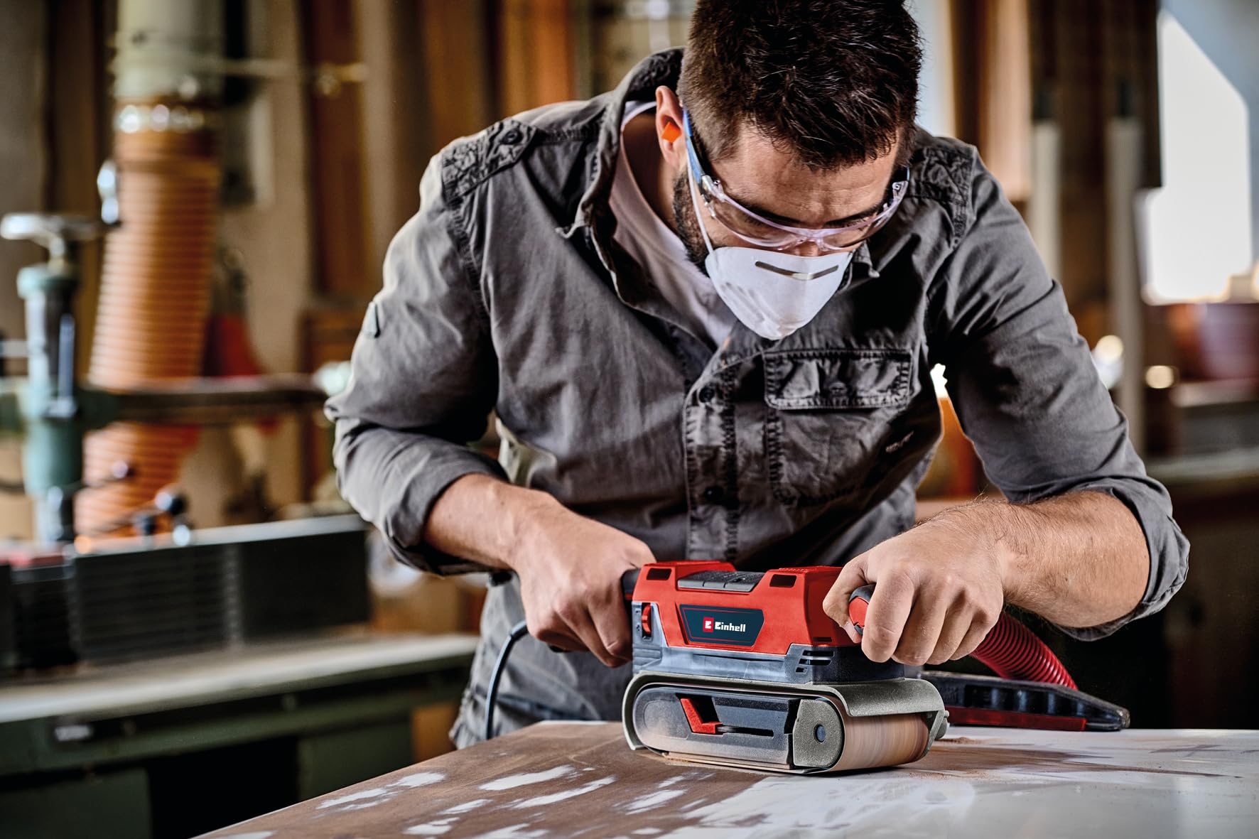 einhell-te-bs-850-e-ponceuse-bande-850-w-75-mm image 2
