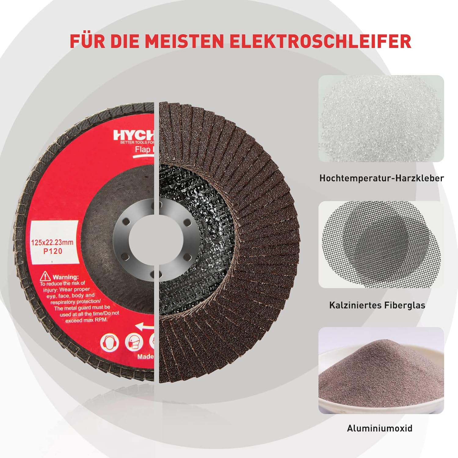 hychika-accessories-disques-lamelles-125mm-p120-m-tal-lot-10 image 5