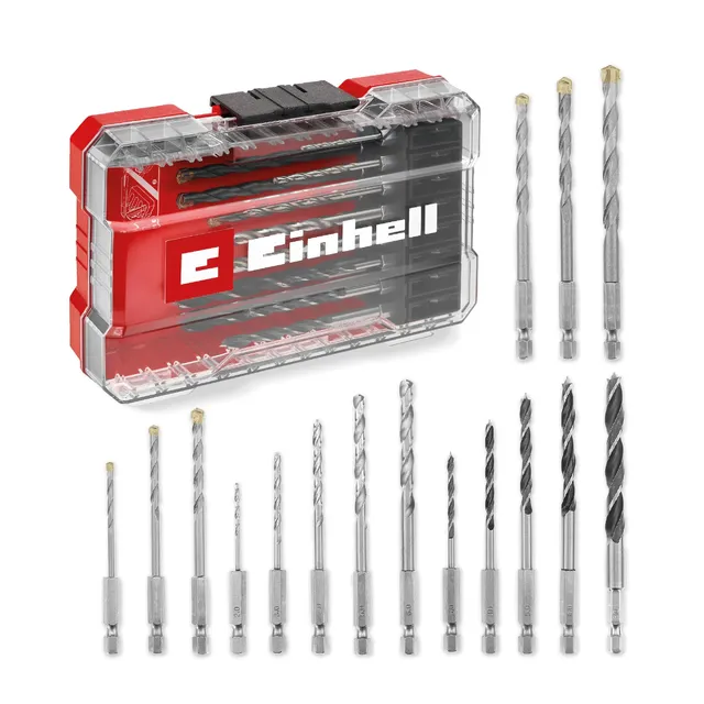 einhell-m-case-set-16-forets-universel-2-8-mm-coffret image 1