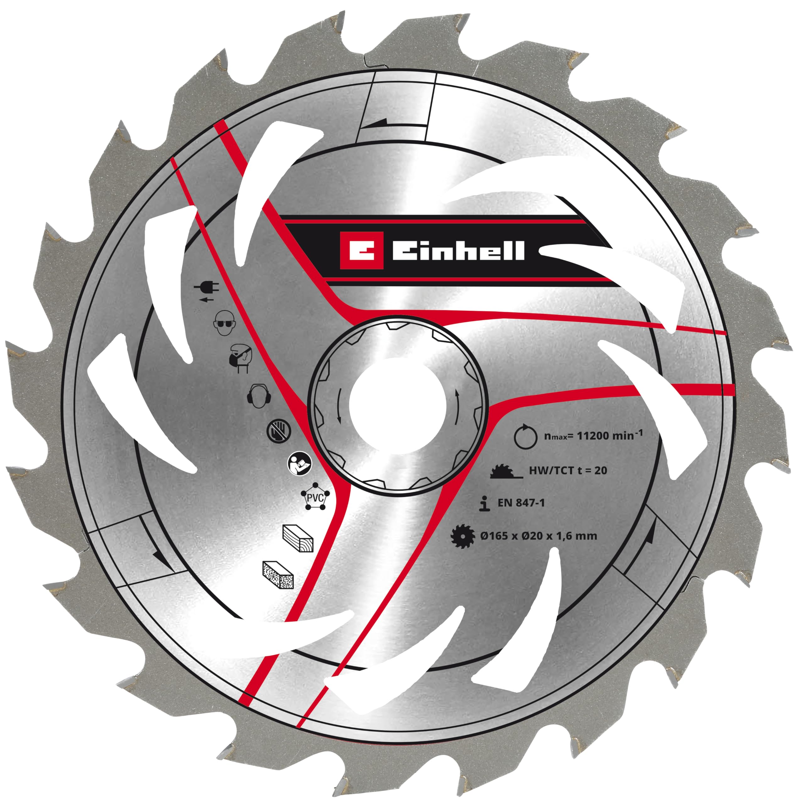 einhell-lame-scie-circulaire-165-mm-20-dents-carbure image 1