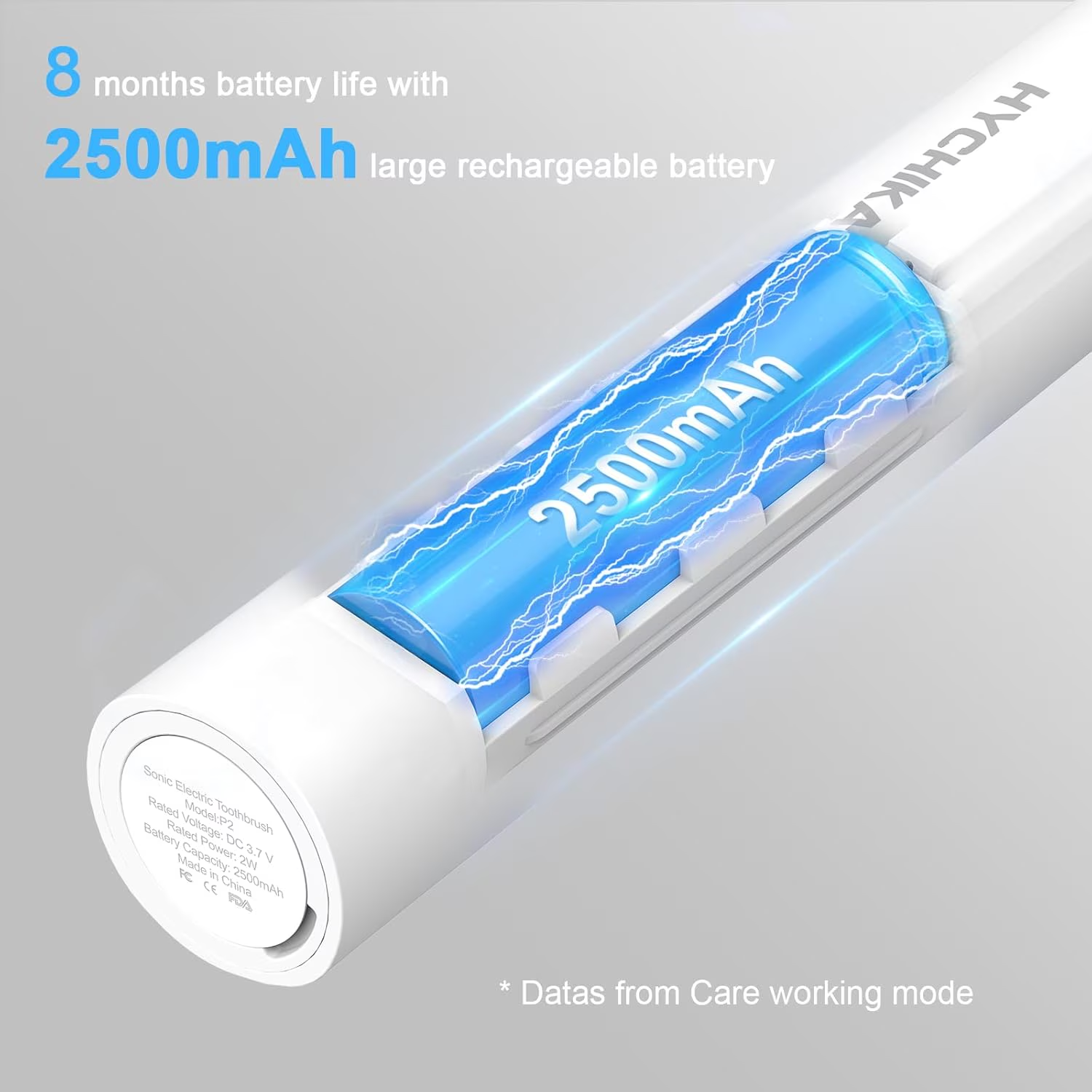 hychika-specialty-tools-brosse-dents-lectrique-blanche-8-t-tes image 2