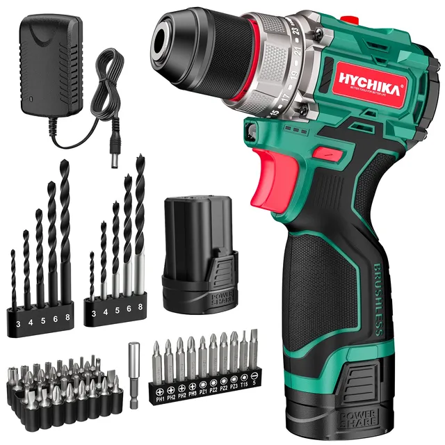 hychika-drills-perceuse-brushless-16-8v-45nm-53-accessoires image 1