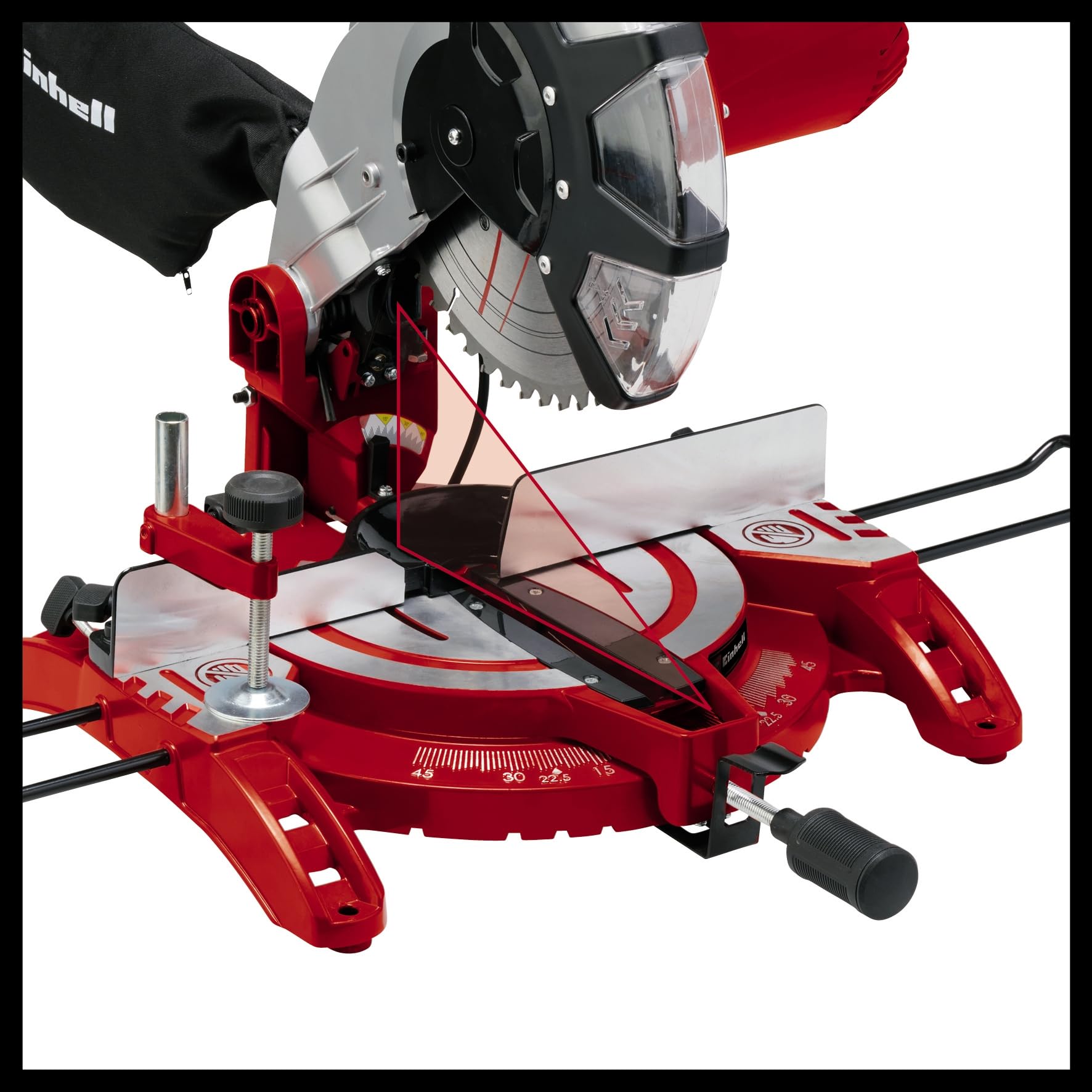 einhell-tc-ms-2513-l-scie-onglets-250mm-1600w-laser image 3