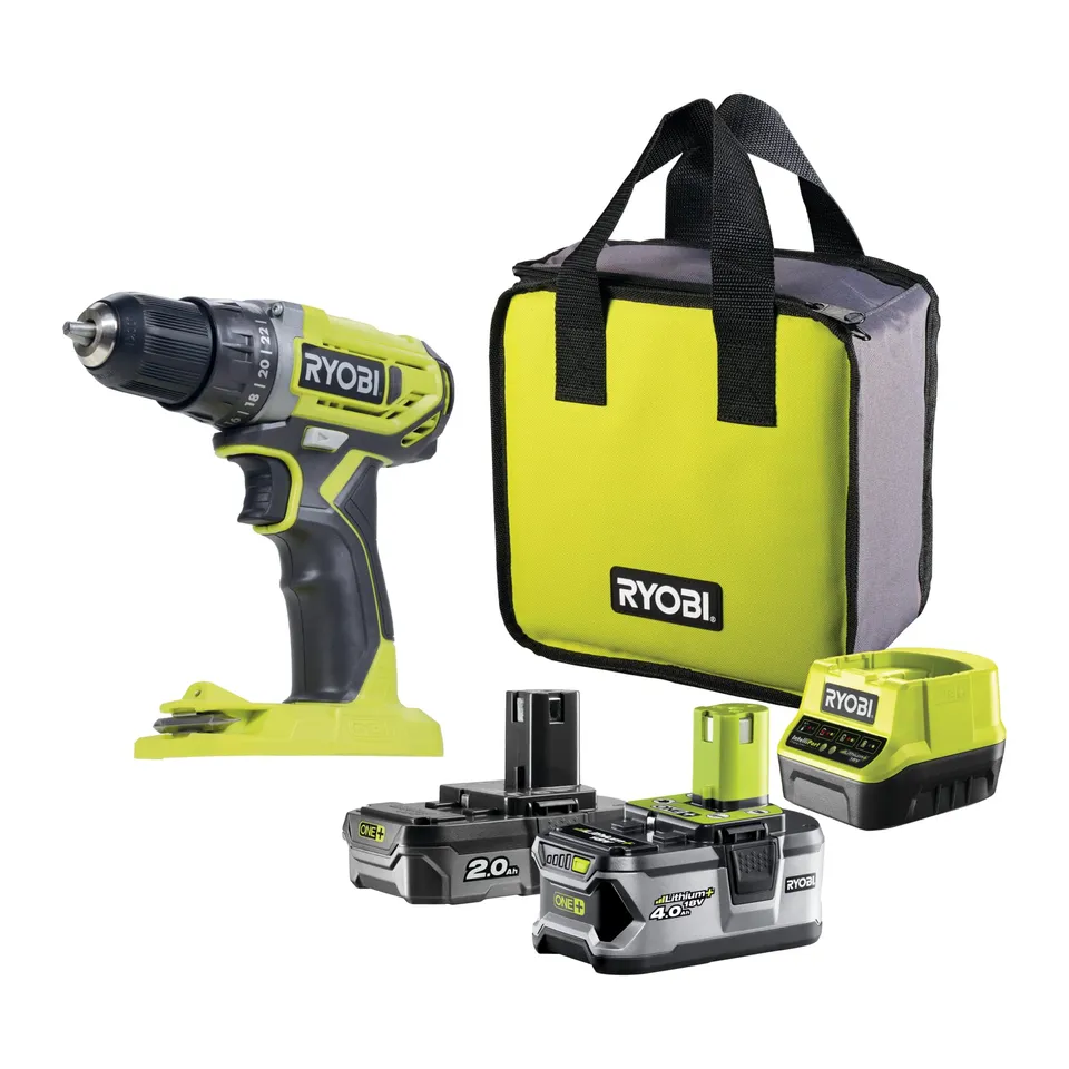 ryobi-one-duo-perceuse-meuleuse-115mm-18v-2-batteries image 1