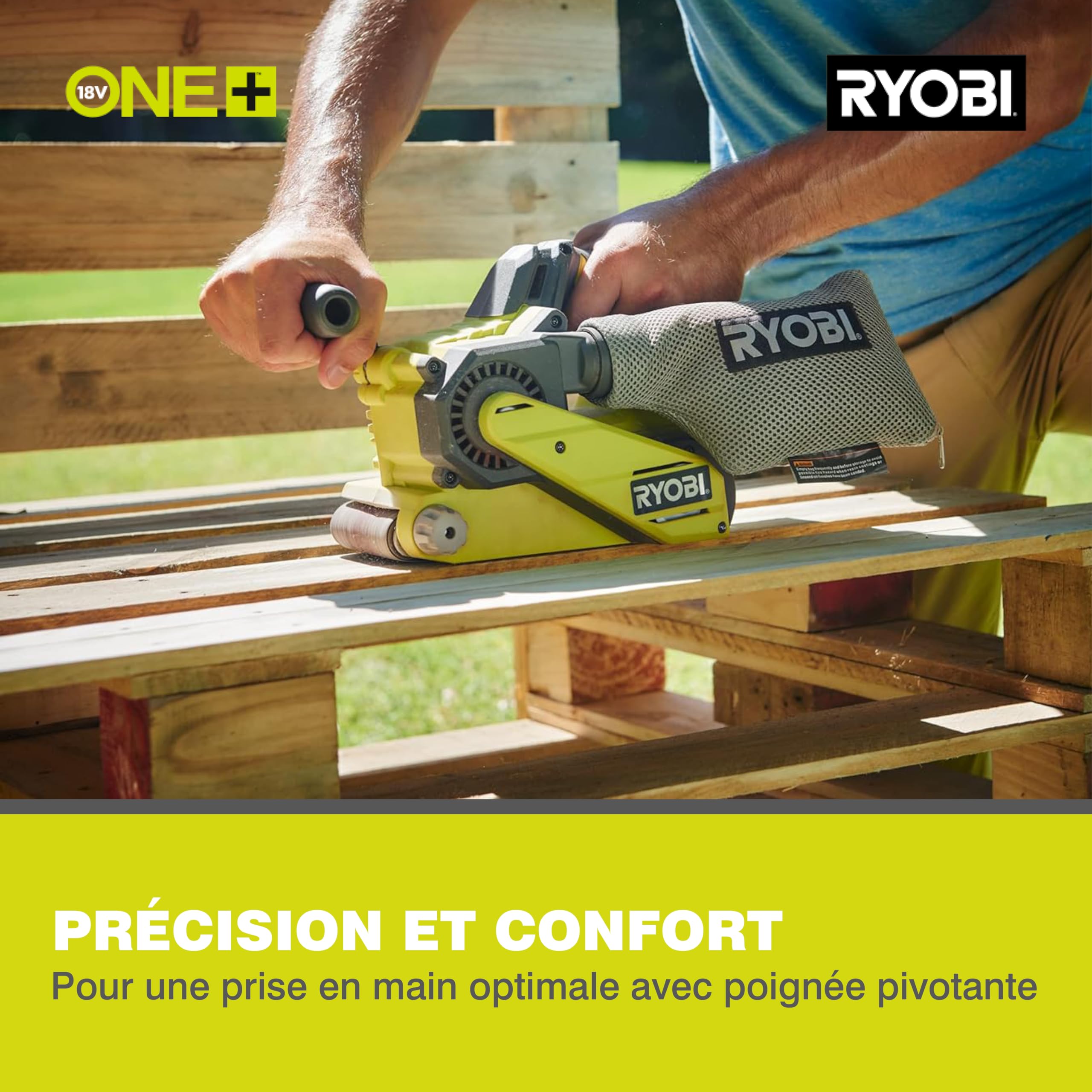 ryobi-one-r18bs-0-ponceuse-bande-18v-76x457-mm-nue image 3