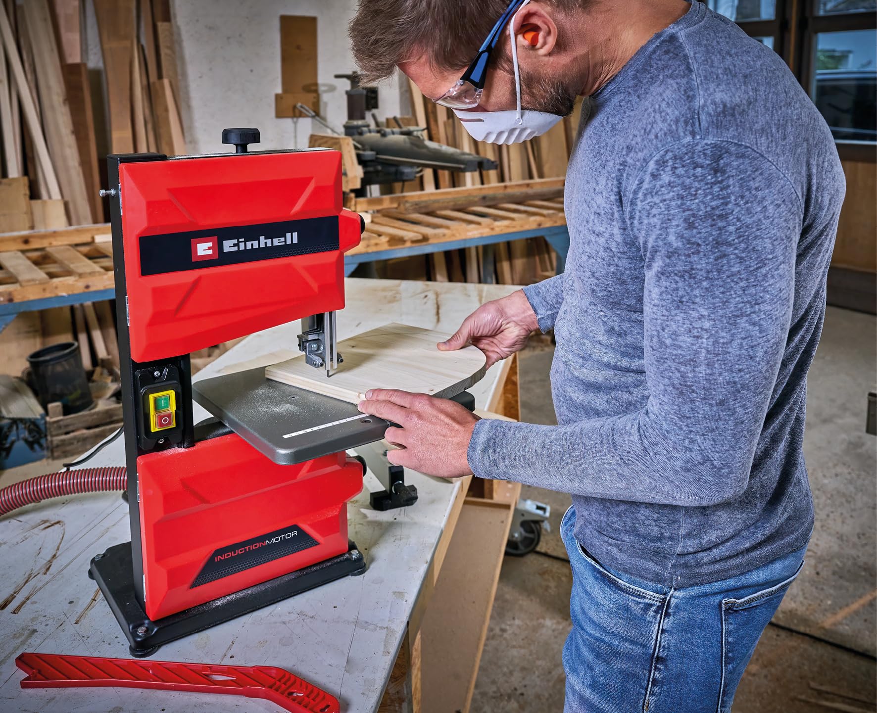 einhell-tc-sb-200-scie-ruban-300w-hauteur-80-mm image 2