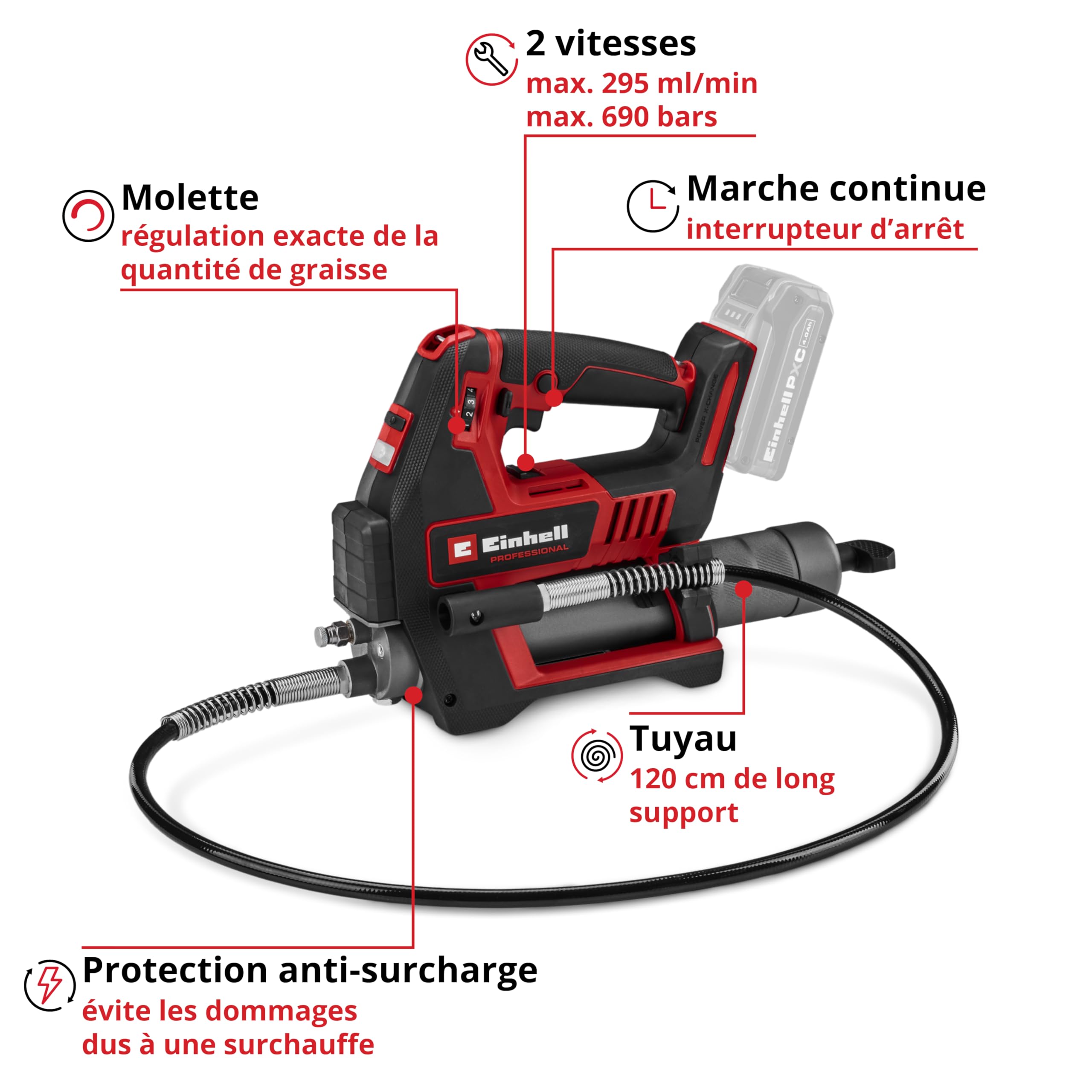 einhell-tp-gr-18-690-li-solo-pompe-graisse-18v-690-bar image 3