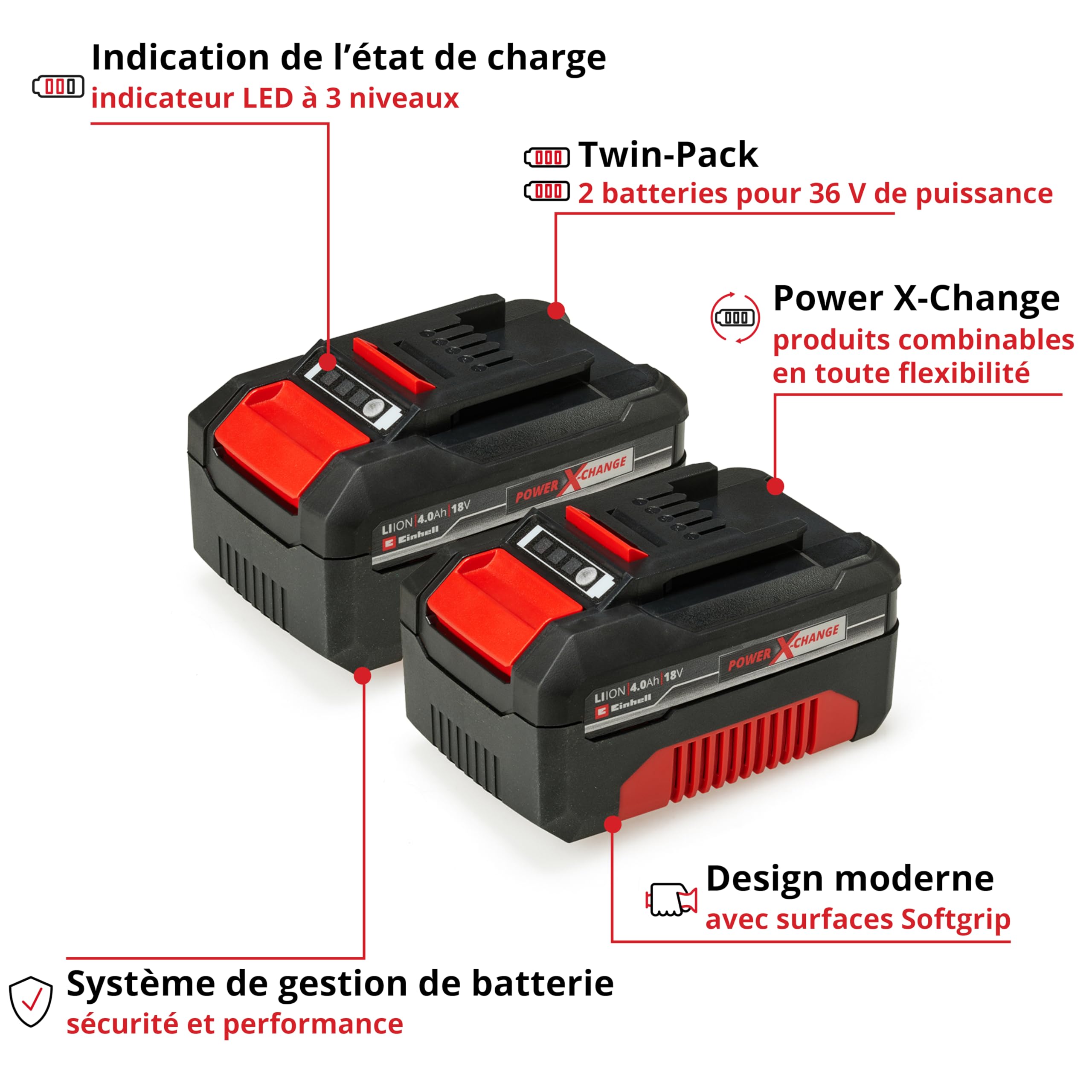 einhell-pxc-batterie-18v-4-0ah-twinpack-2-pi-ces-li-ion image 4
