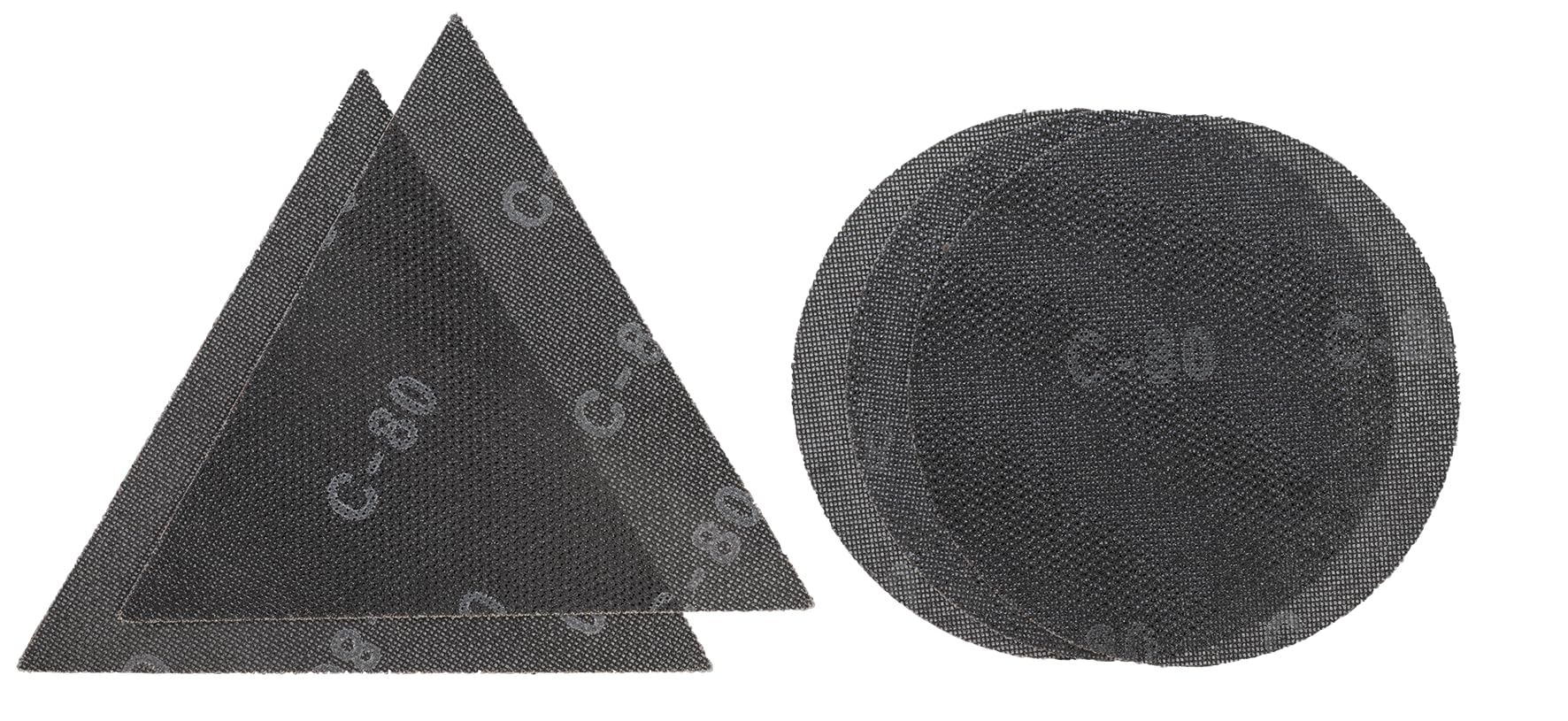 einhell-kit-5-grilles-abrasives-225-mm-p80-p120-triangles image 1