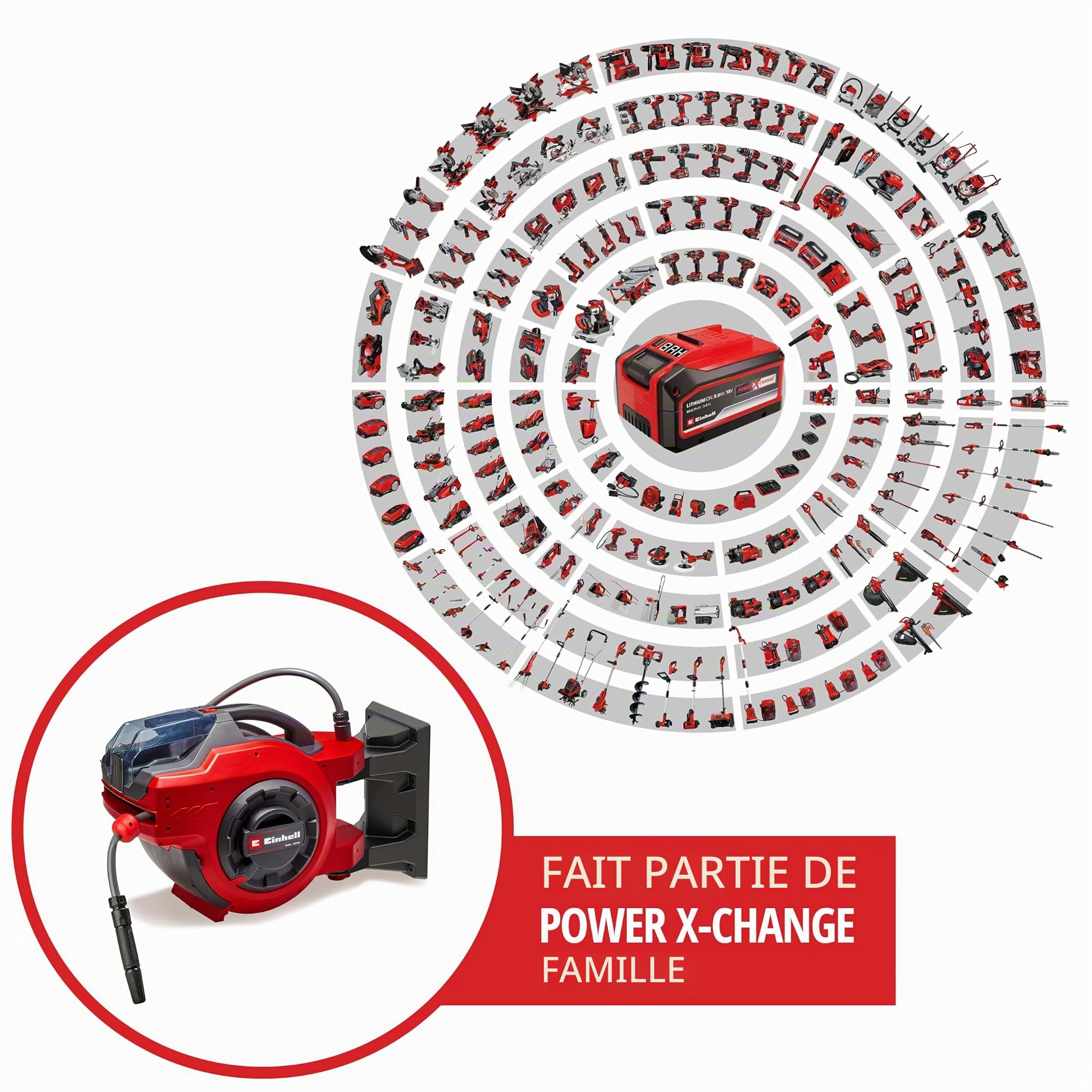 einhell-ge-hr-18-30-li-enrouleur-tuyau-30-m-sans-batterie image 2