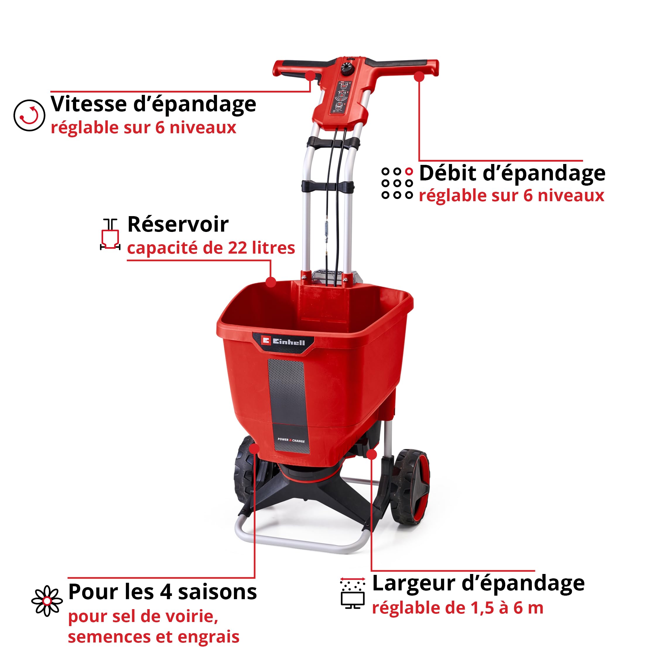 einhell-ge-sr-18-22-pandeur-chariot-18v-22l-6m-solo image 3