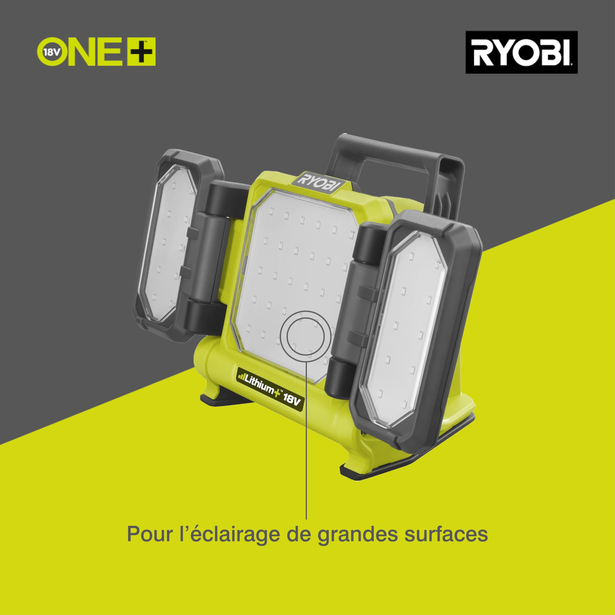 ryobi-rlp18-0-one-lampe-triple-panneau-led-18v-3000-lm image 2