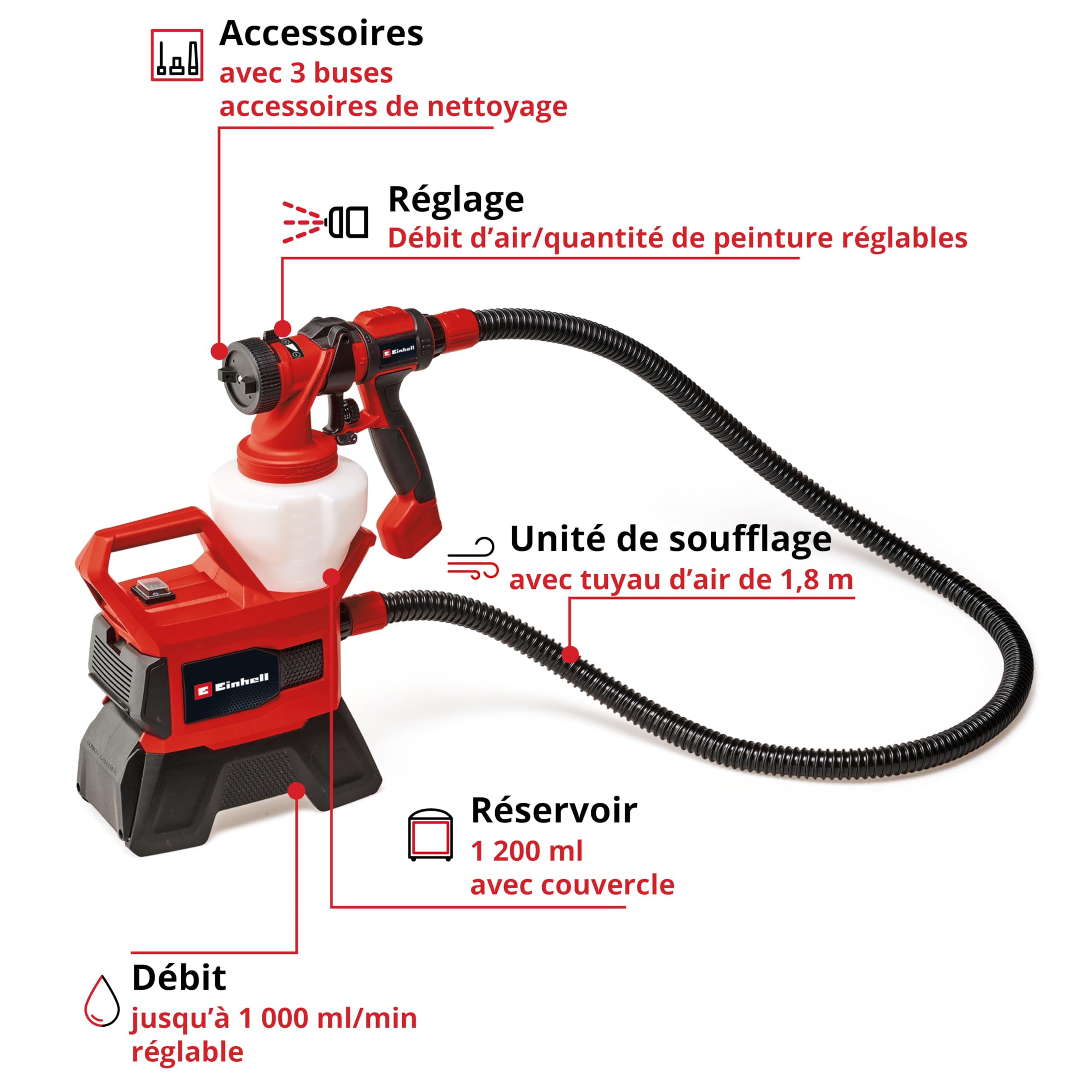 einhell-te-sy-18-90-li-solo-pistolet-peinture-18-v-1200-ml image 3