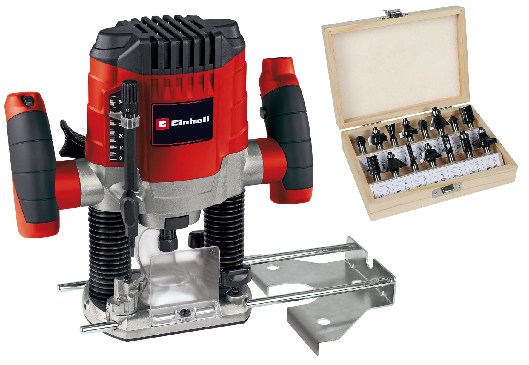 einhell-tc-ro-1155-e-d-fonceuse-1100w-kit-15-fraises image 1