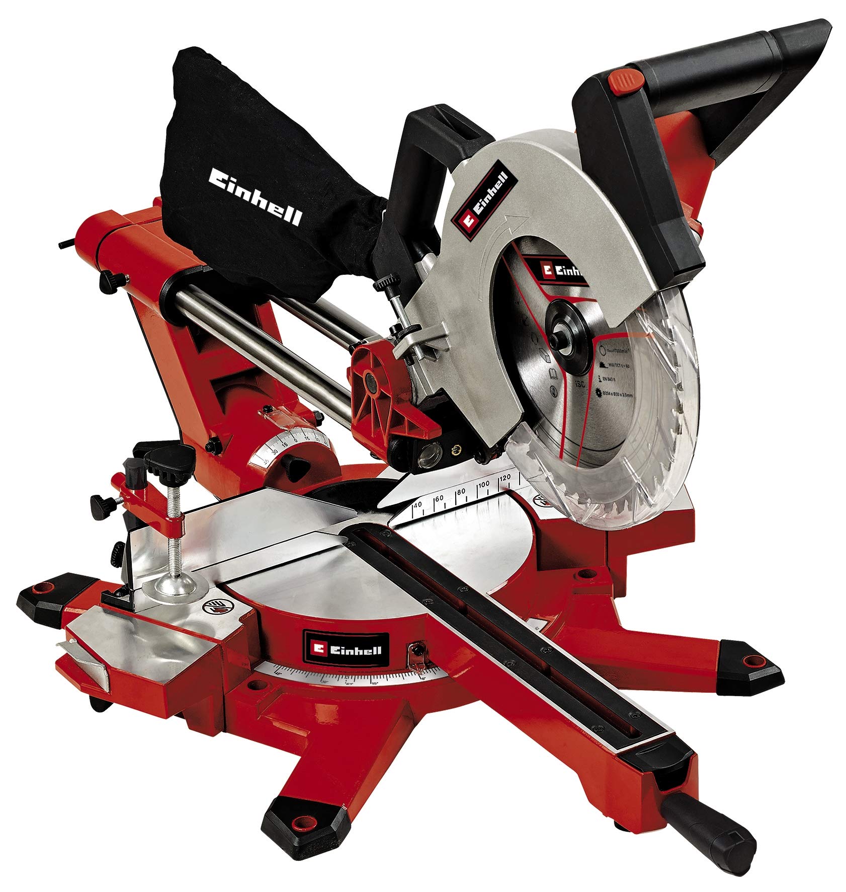 einhell-te-sm-2534-dual-scie-onglet-radiale-1800w-lame-250mm image 1