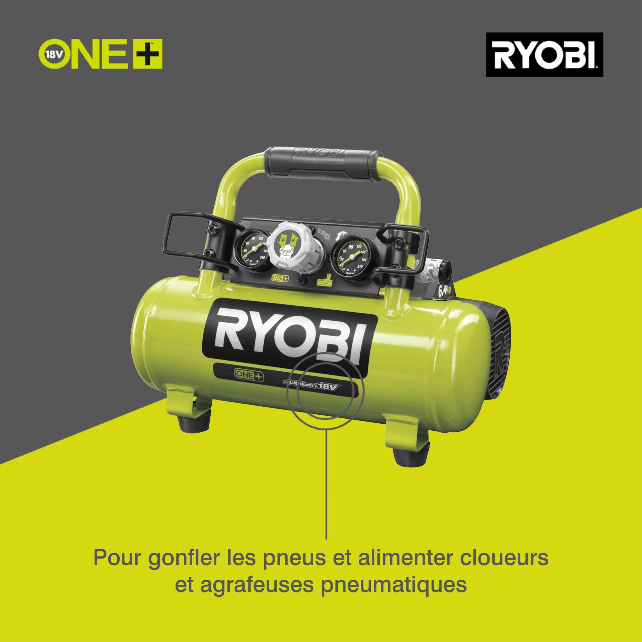 ryobi-r18ac-0-compresseur-18v-one-8-3-bars-sans-batterie image 2