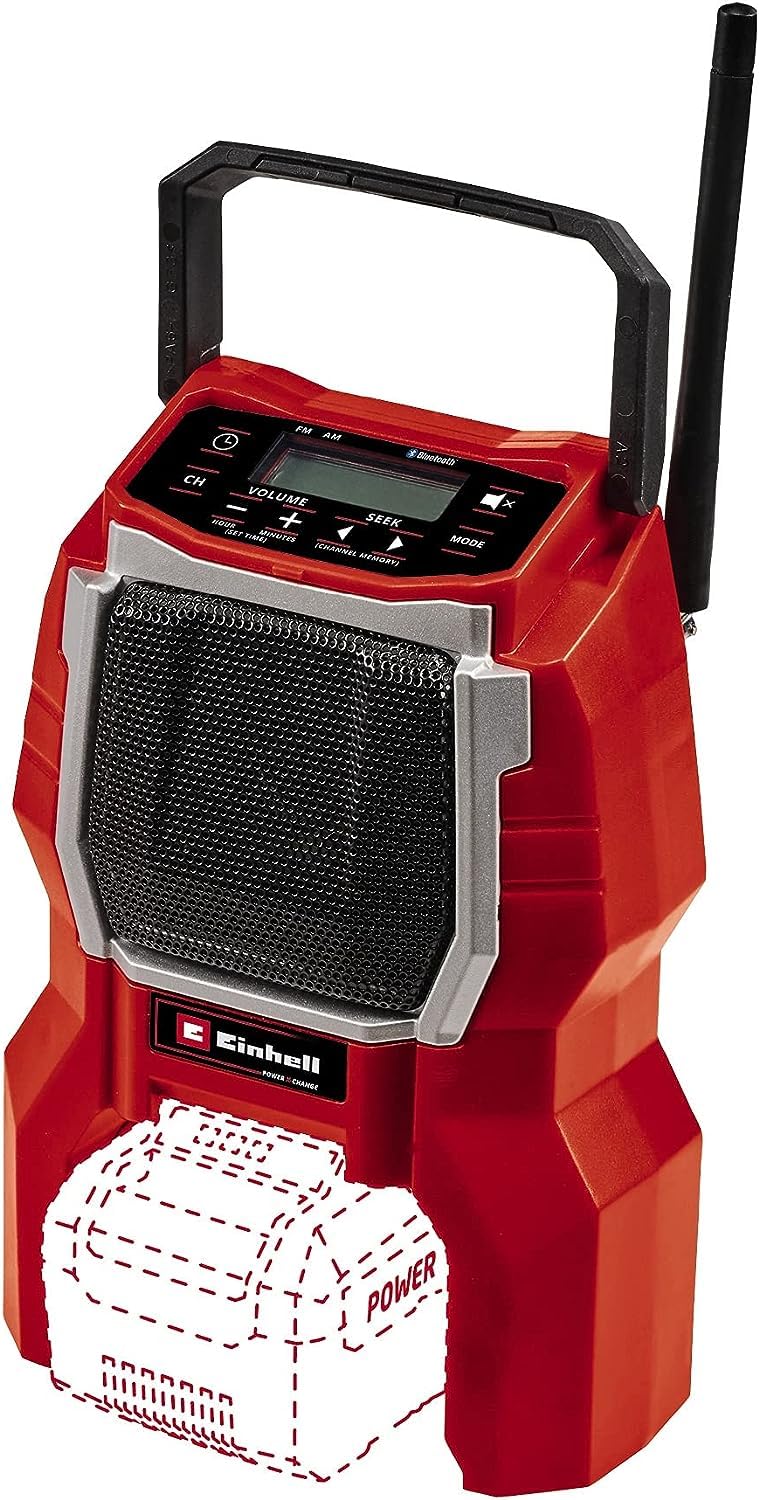 einhell-tc-ra-18-li-bt-solo-radio-chantier-bluetooth-sans-batterie image 1