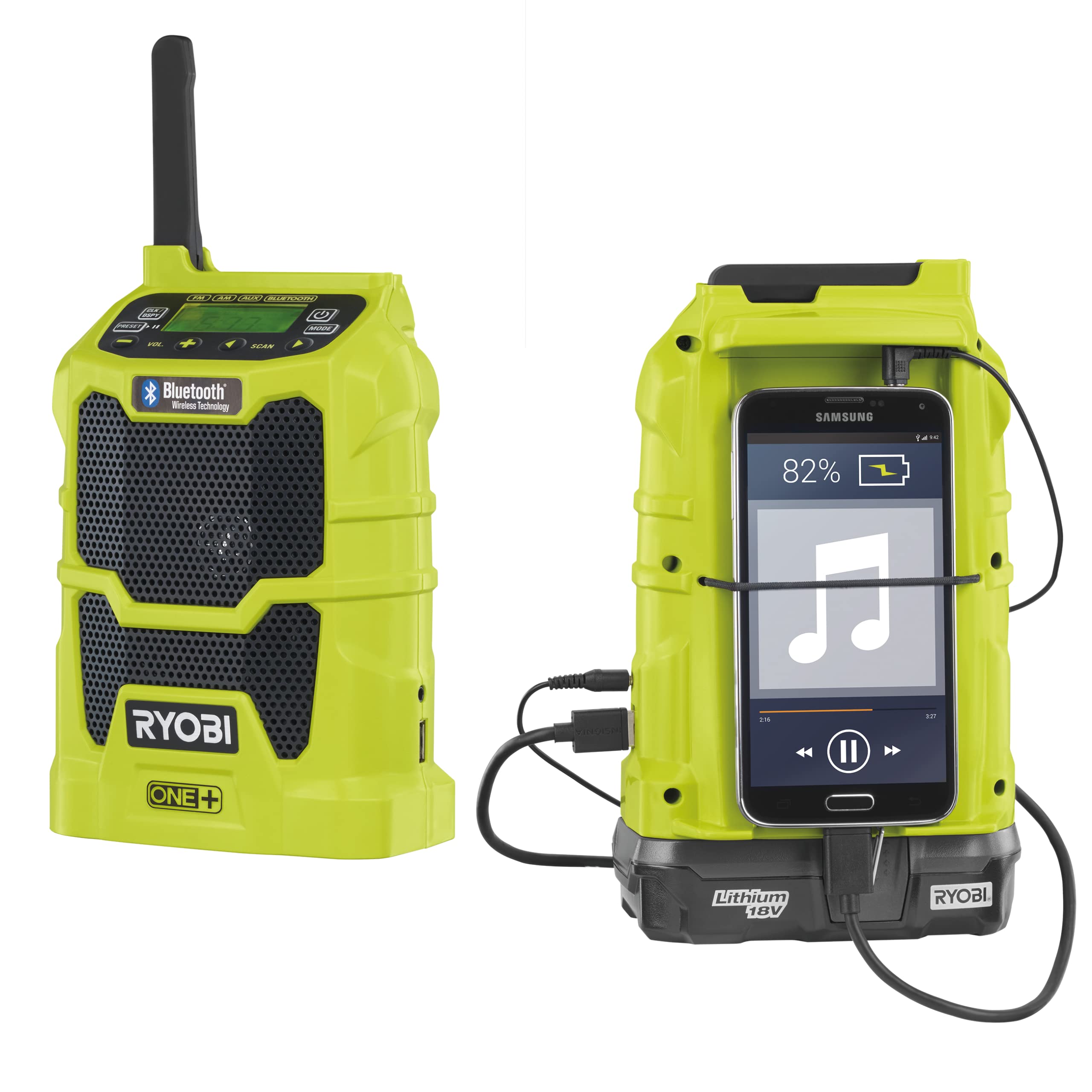 ryobi-r18r-0-radio-enceinte-bluetooth-18v-one-am-fm image 4