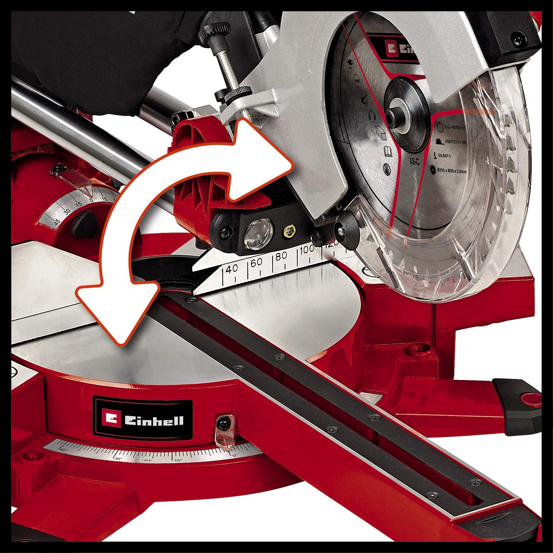 einhell-te-sm-2131-dual-scie-onglet-radiale-1600-w image 3