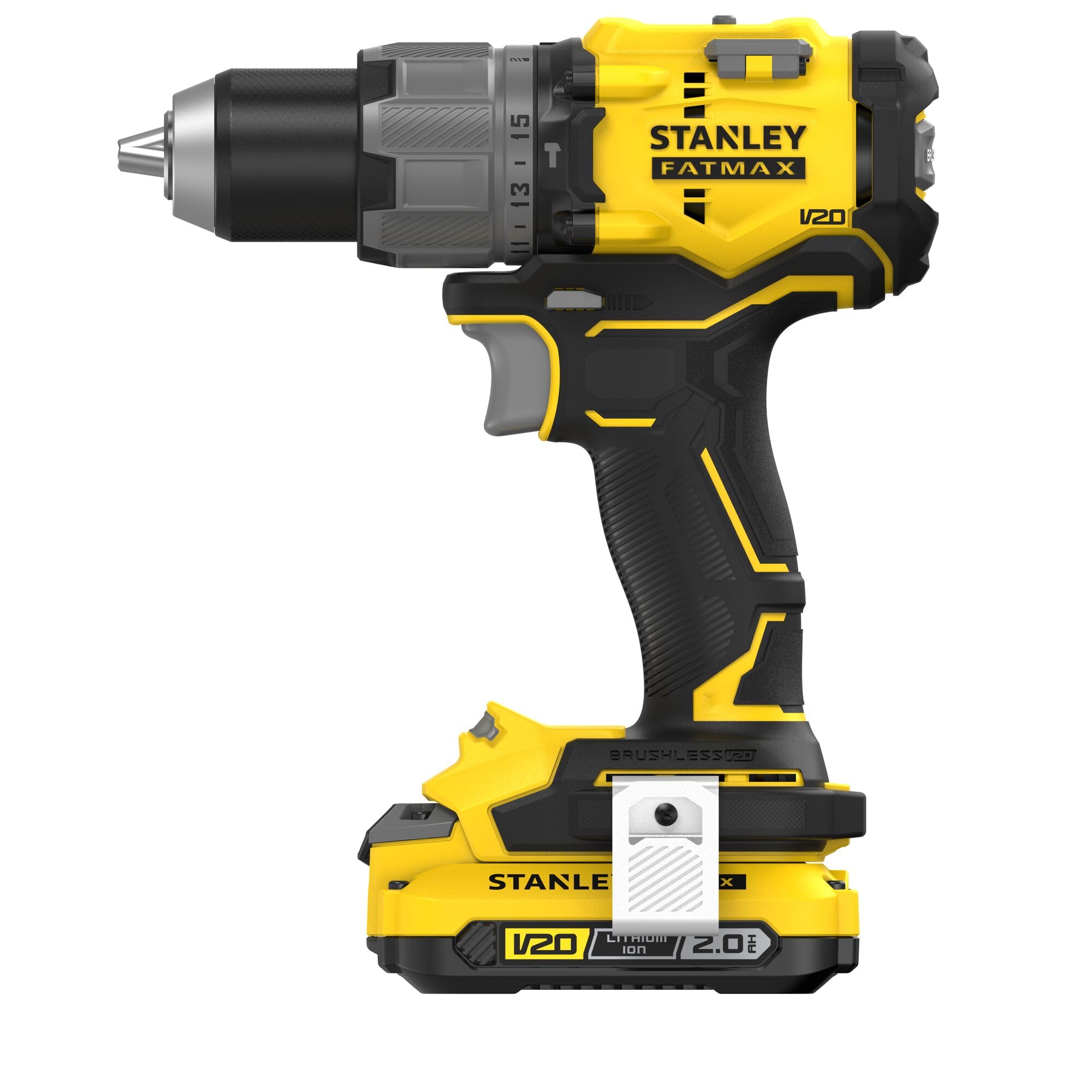 stanley-v20-perceuse-visseuse-percussion-brushless-18v-2x2-0ah-kit image 2