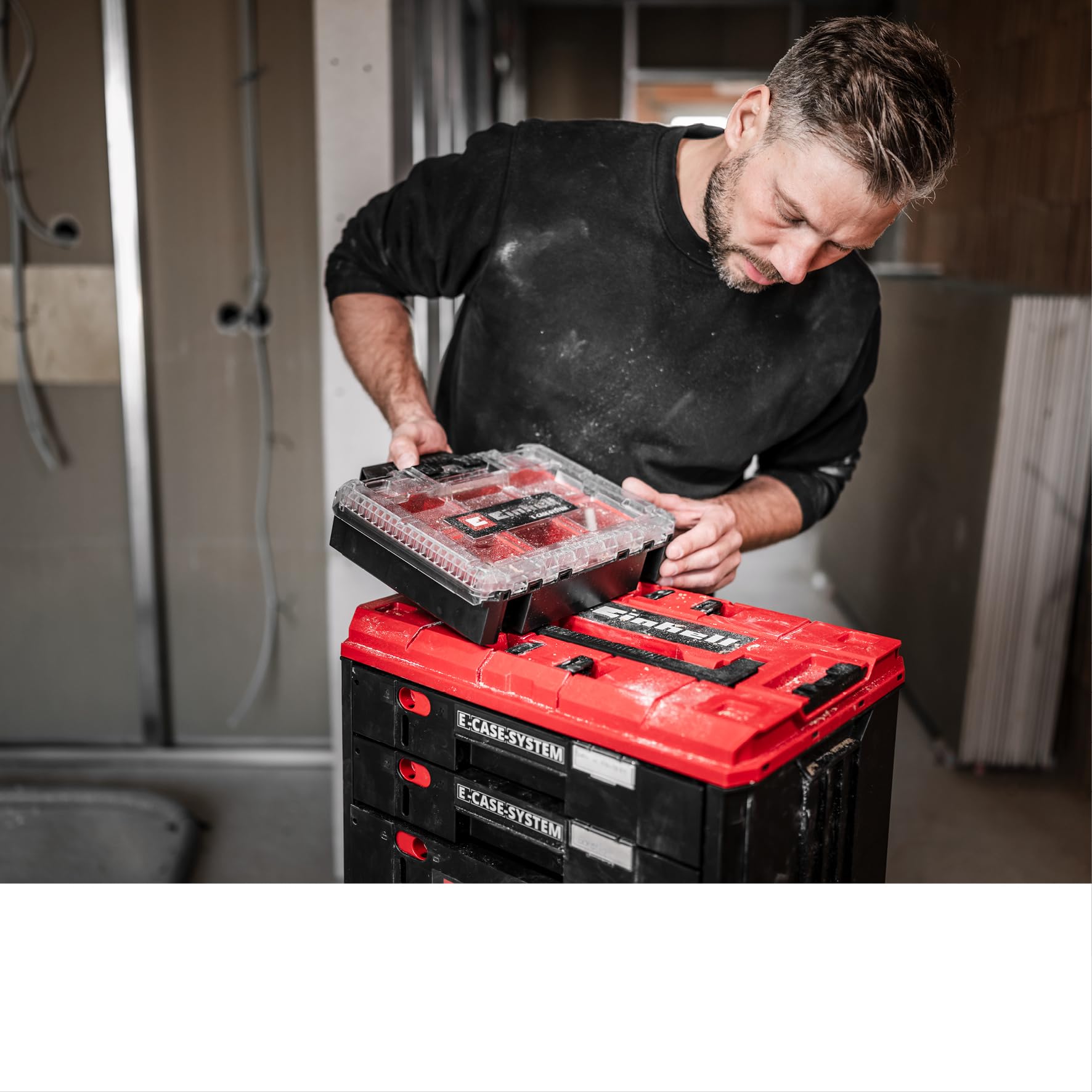 einhell-e-case-mallette-tiroirs-41-5-cm-3-tiroirs image 3