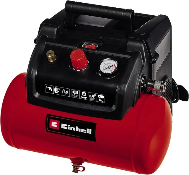 einhell-tc-ac-190-6-8-compresseur-6-l-8-bar image 1