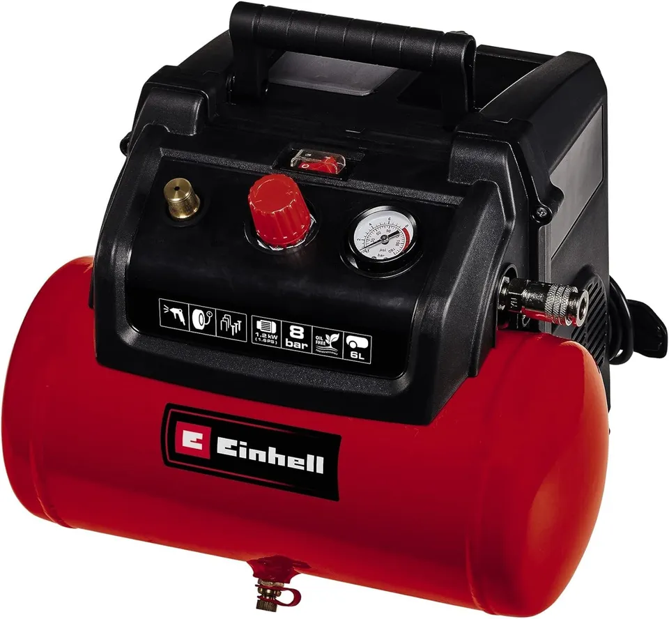 einhell-tc-ac-190-6-8-compresseur-6-l-8-bar image 1