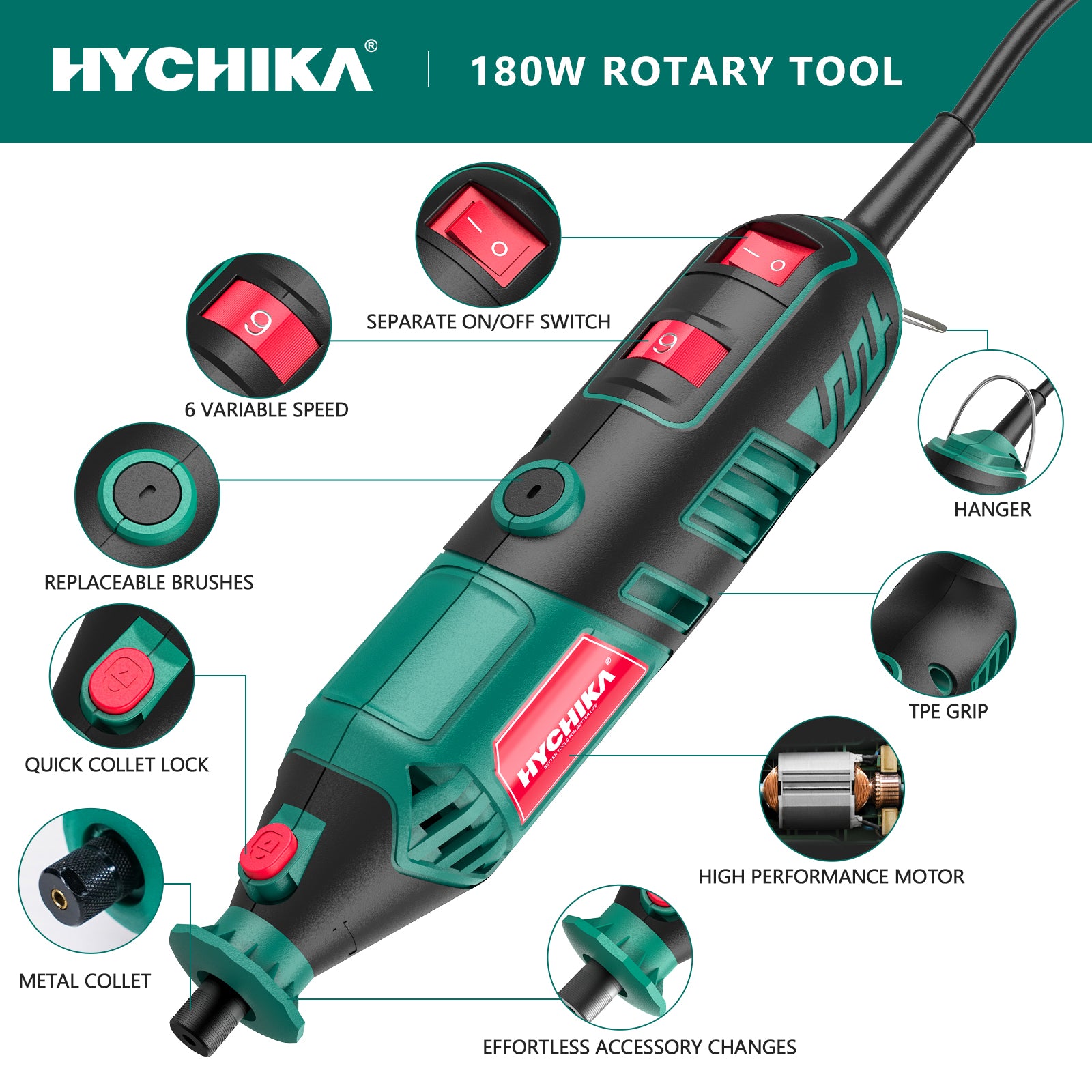 hychika-outil-rotatif-180w-173-accessoires-arbre-flexible image 2