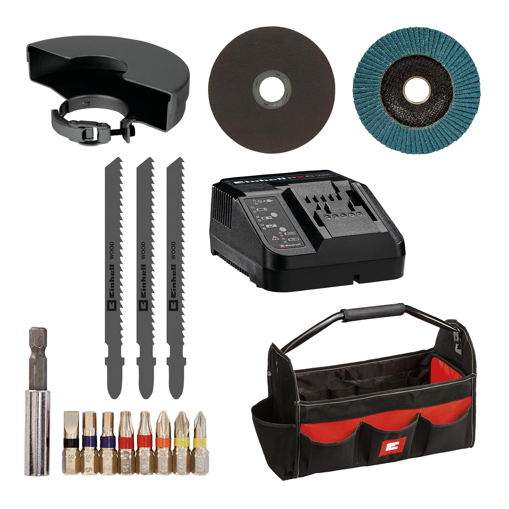 einhell-te-tk-18-3-li-kit-3-outils-18v-perceuse-meuleuse-scie image 6