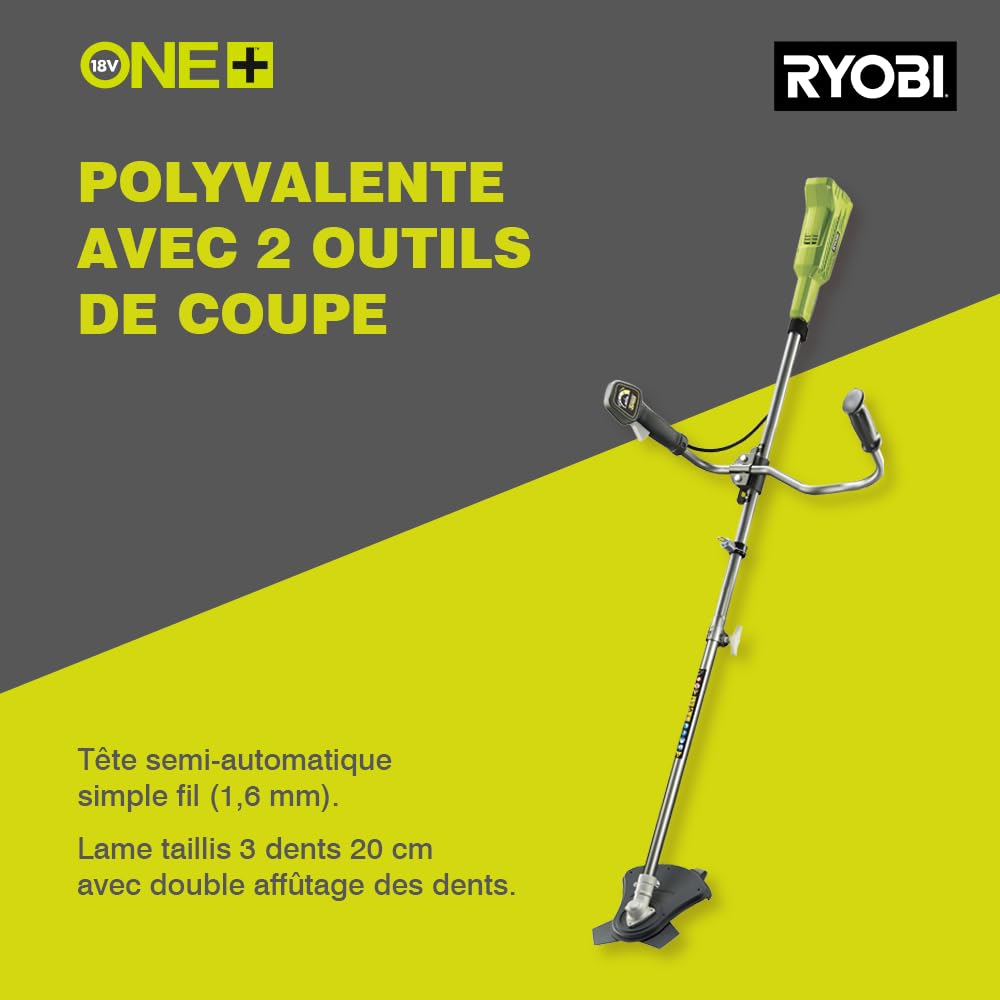 ryobi-obc1820b-d-broussailleuse-sans-fil-18v-coupe-30cm-solo image 2