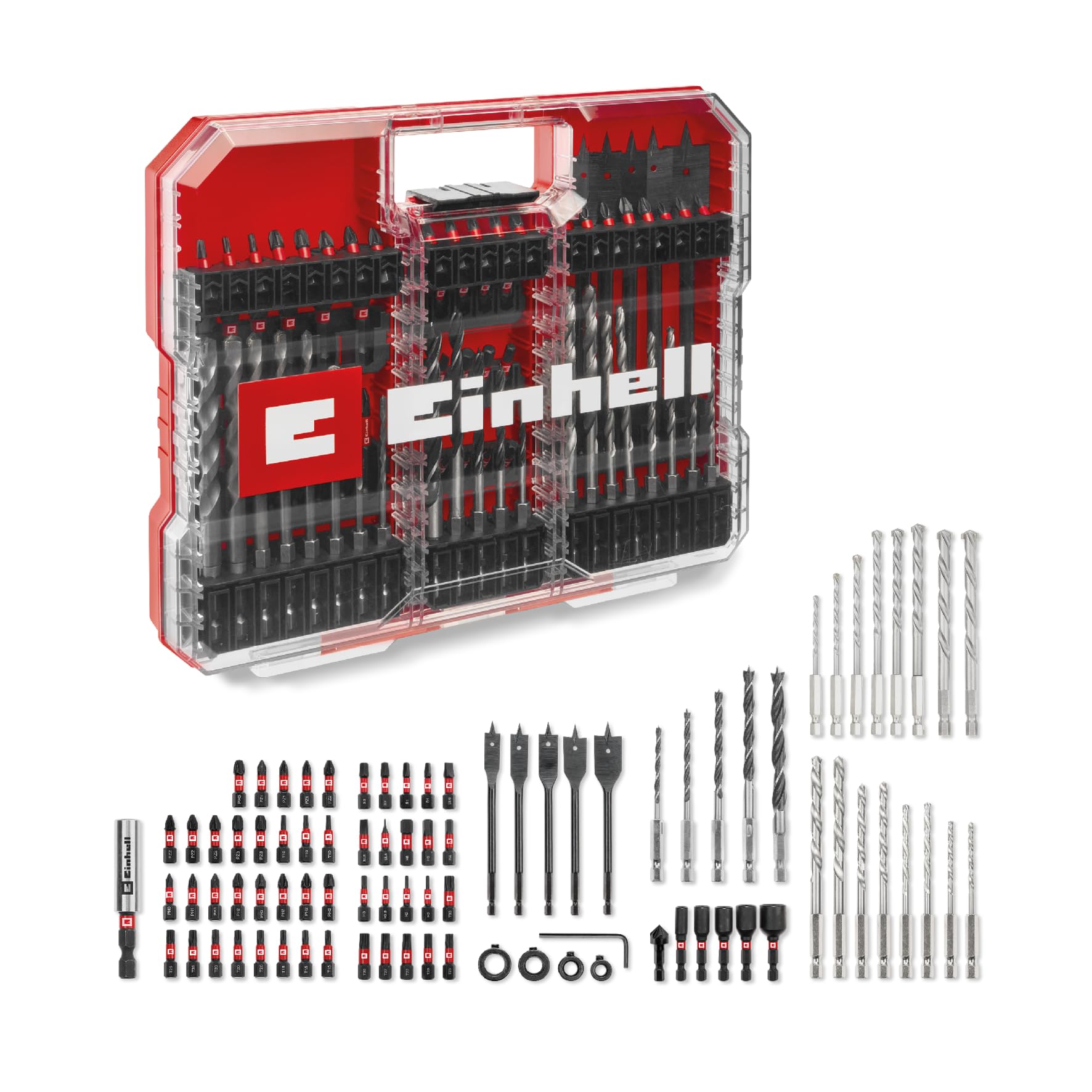 einhell-xl-case-95-pi-ces-jeu-d-embouts-impact-et-forets image 1